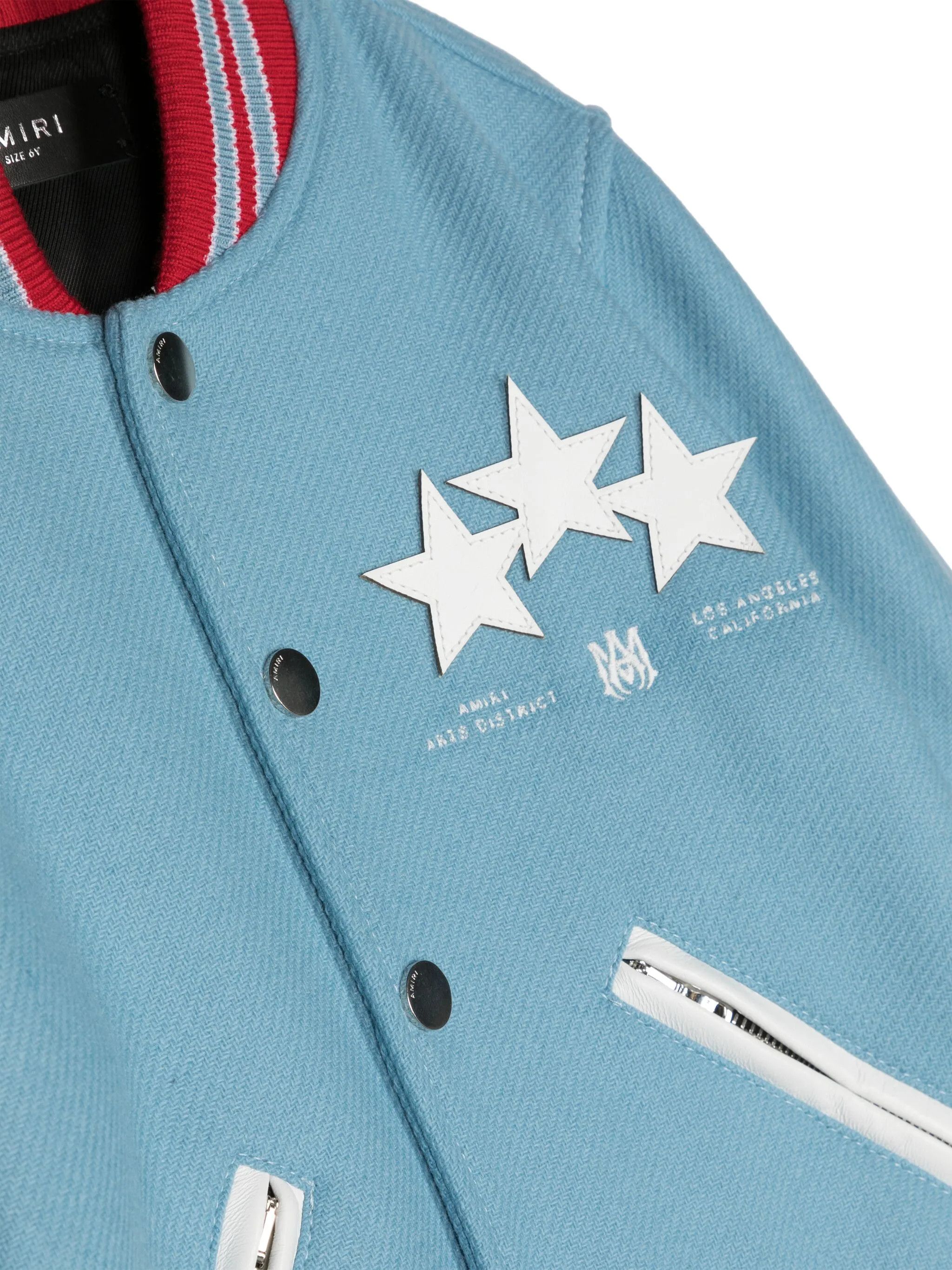 Amiri oc11z0225 KIDS Star Varsity Bomber Jacket in Multicolor Size US XXS / EU 40 - 3 Thumbnail