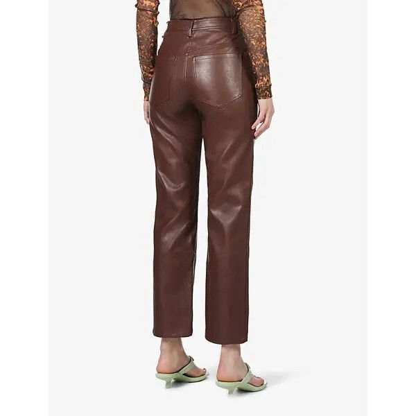 Miaou o1mle0425 Junior Leather Pant in Brown Size 30" / US 8 / IT 44 - 4 Thumbnail