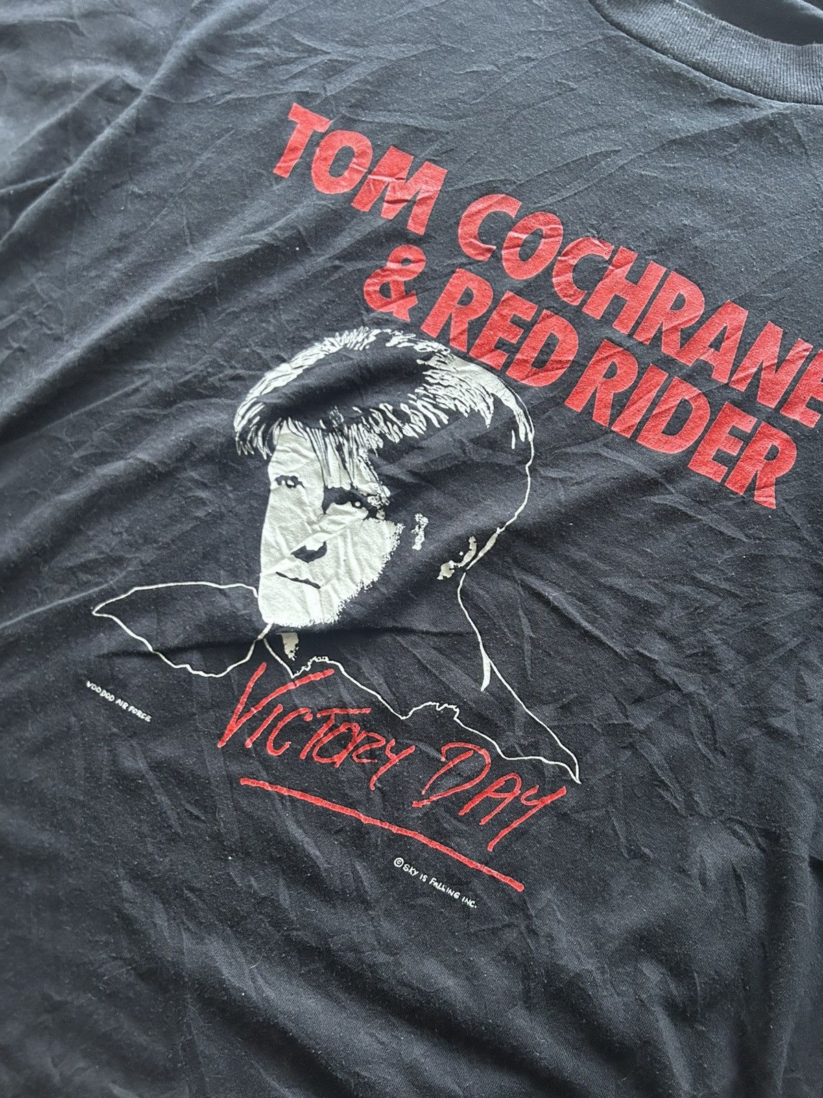 Band Tees VINTAGE 80s Tom Cochran Red Rider Day Tour Shirt Graphic Tee Size US XL / EU 56 / 4 - 3 Thumbnail