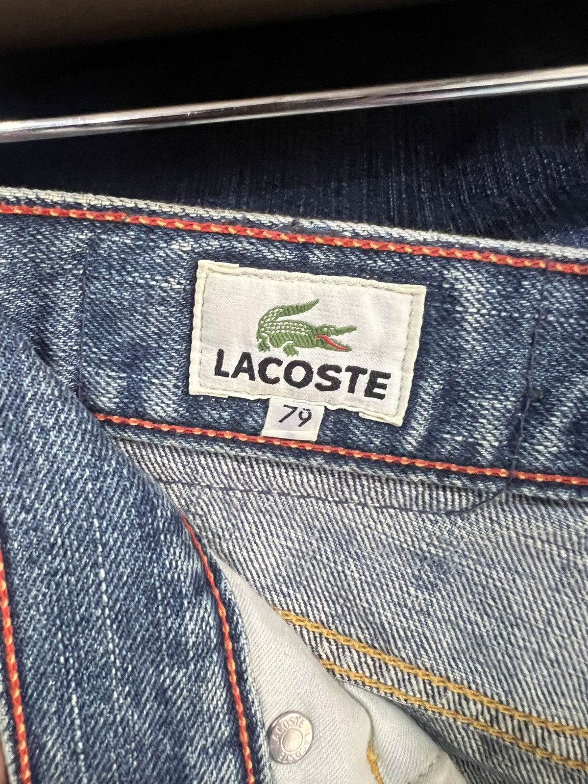 Lacoste 🔥Vintage Lacoste Made in Japan Distressed Denim Size US 31 - 14 Thumbnail