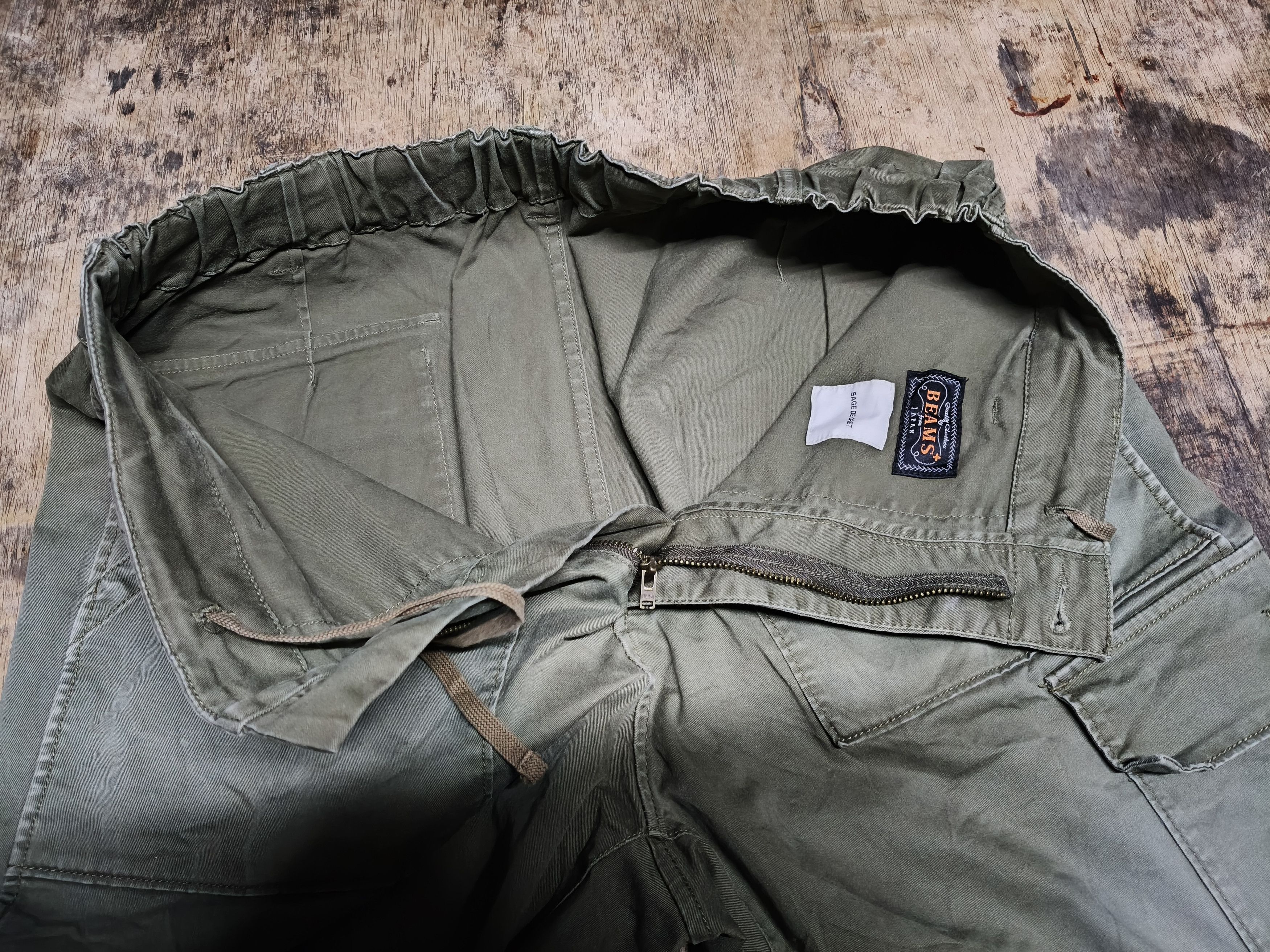 Beams Plus Vintage Beams Cargo Pants Sage De Cret Size US 33 - 5 Thumbnail