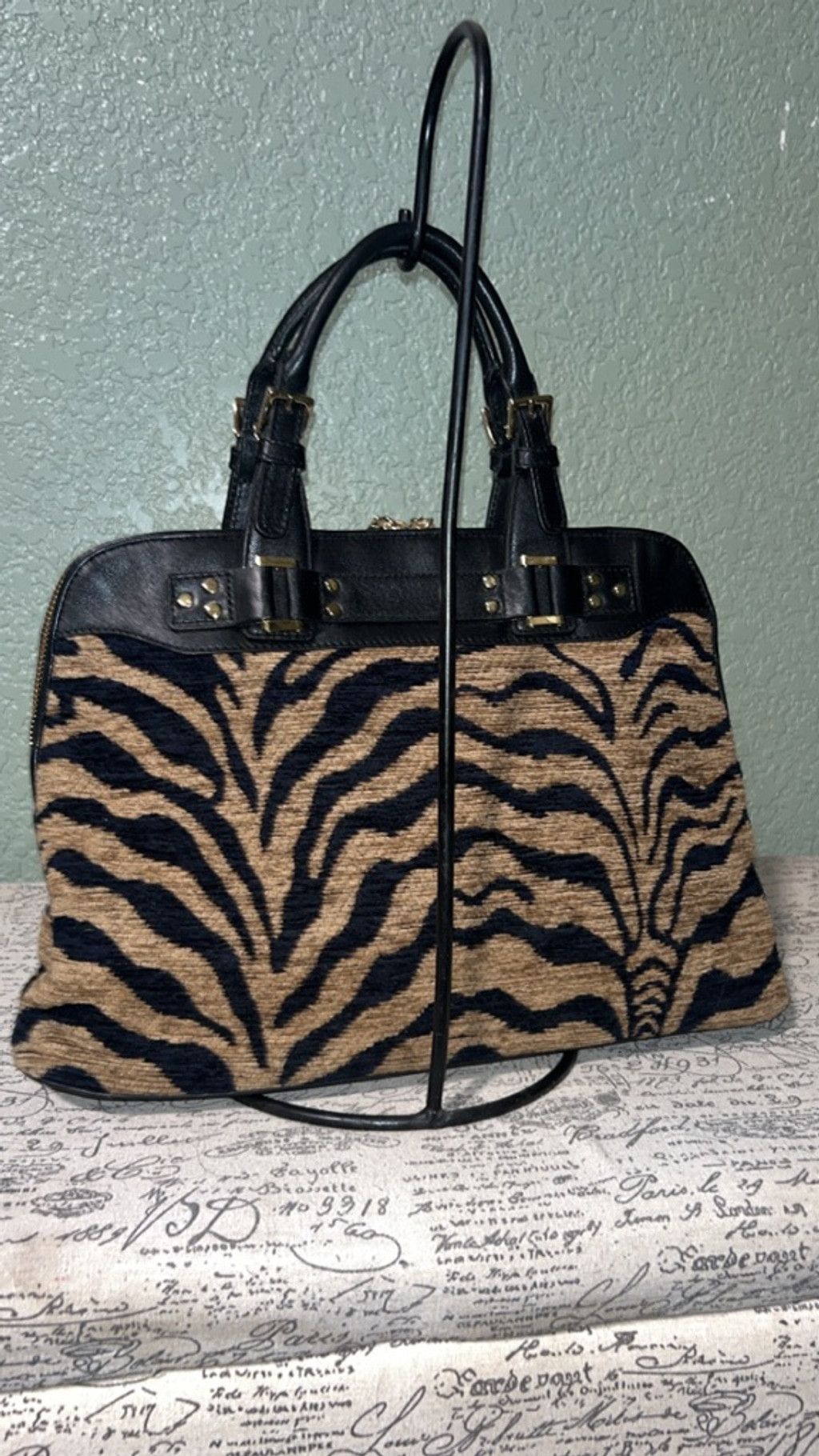 Other Women's Antonio Melani Satchel One Size Brown Black Zebra Pr Size ONE SIZE - 2 Thumbnail