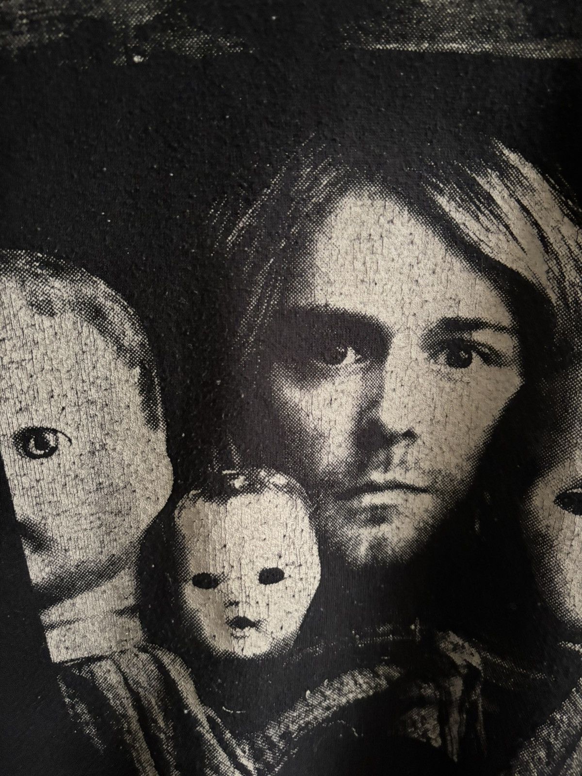 Jerzees Vintage 90s Rare Kurt Cobain Toy doll crewneck sweater Size US L / EU 52-54 / 3 - 4 Thumbnail