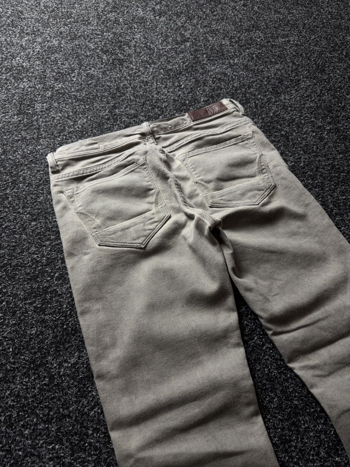Allsaints AllSaints Grey Slim Jeans Rick style Minimal Stretch Denim Size 27" / US 4 / IT 40 - 16 Thumbnail