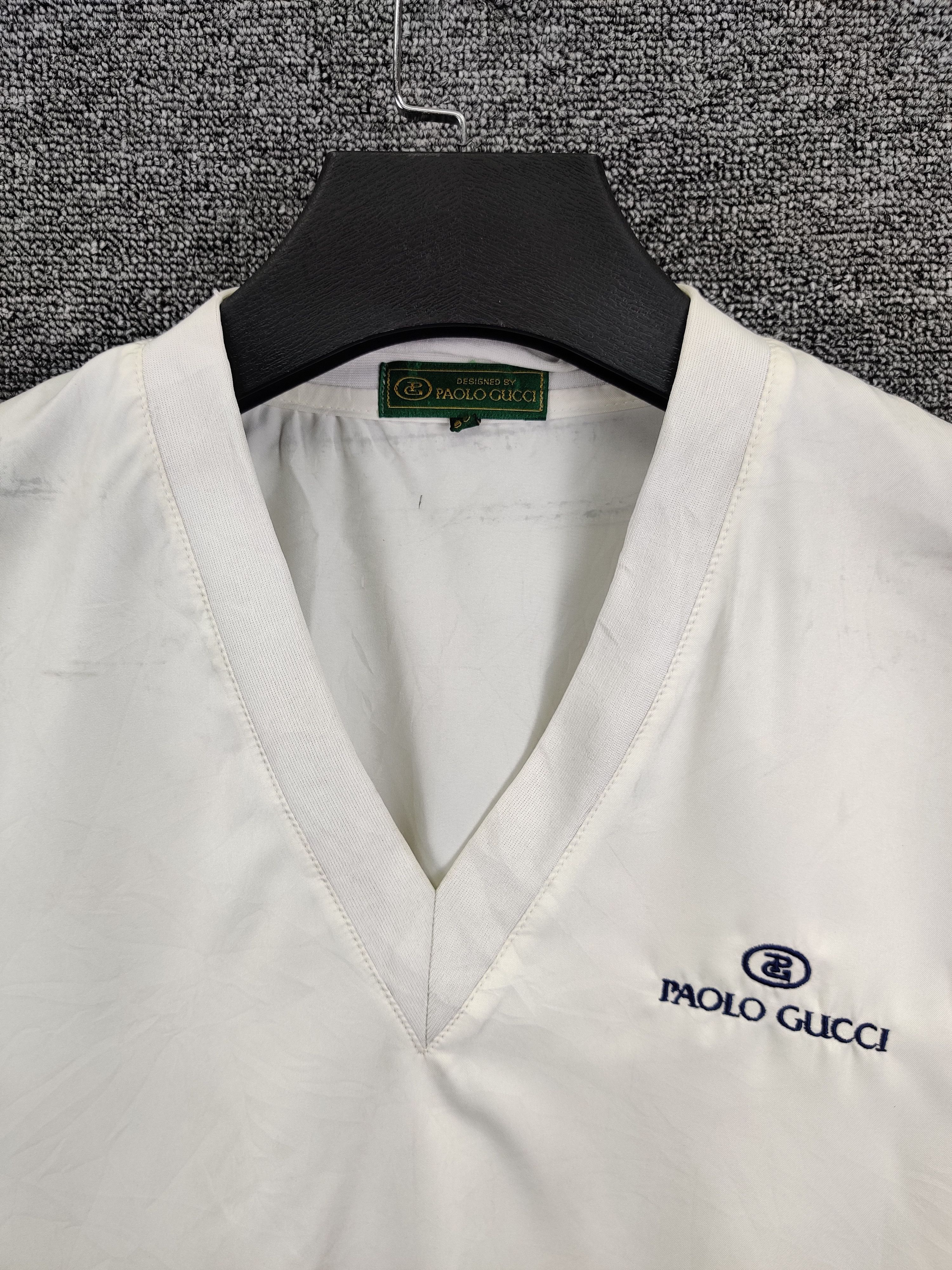Paolo Gucci Vintage Paolo Gucci V Neck Windbreaker Jacket Size US L / EU 52-54 / 3 - 6 Thumbnail