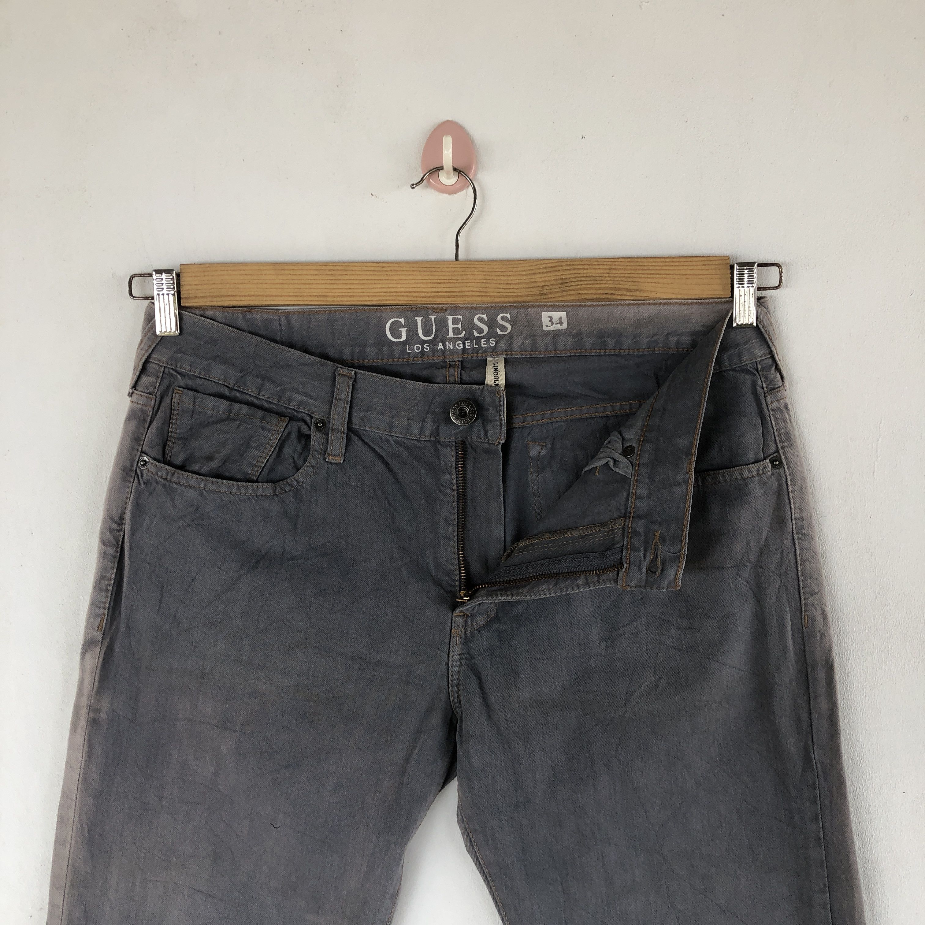 Guess Vintage Guess Jeans Sun Faded Guess Gray Denim Pants Size US 34 / EU 50 - 5 Thumbnail