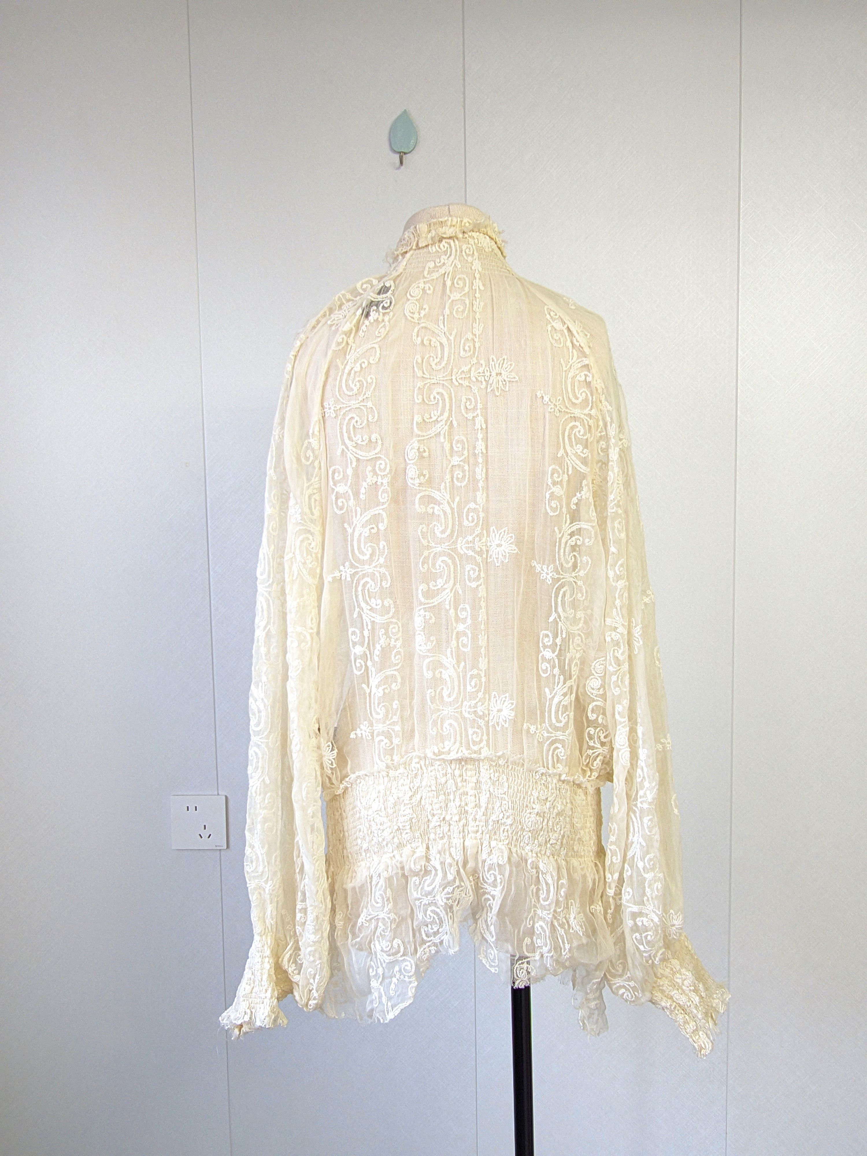 Ann Demeulemeester Ann Demeulemeester lace blouse Size S / US 4 / IT 40 - 3 Thumbnail