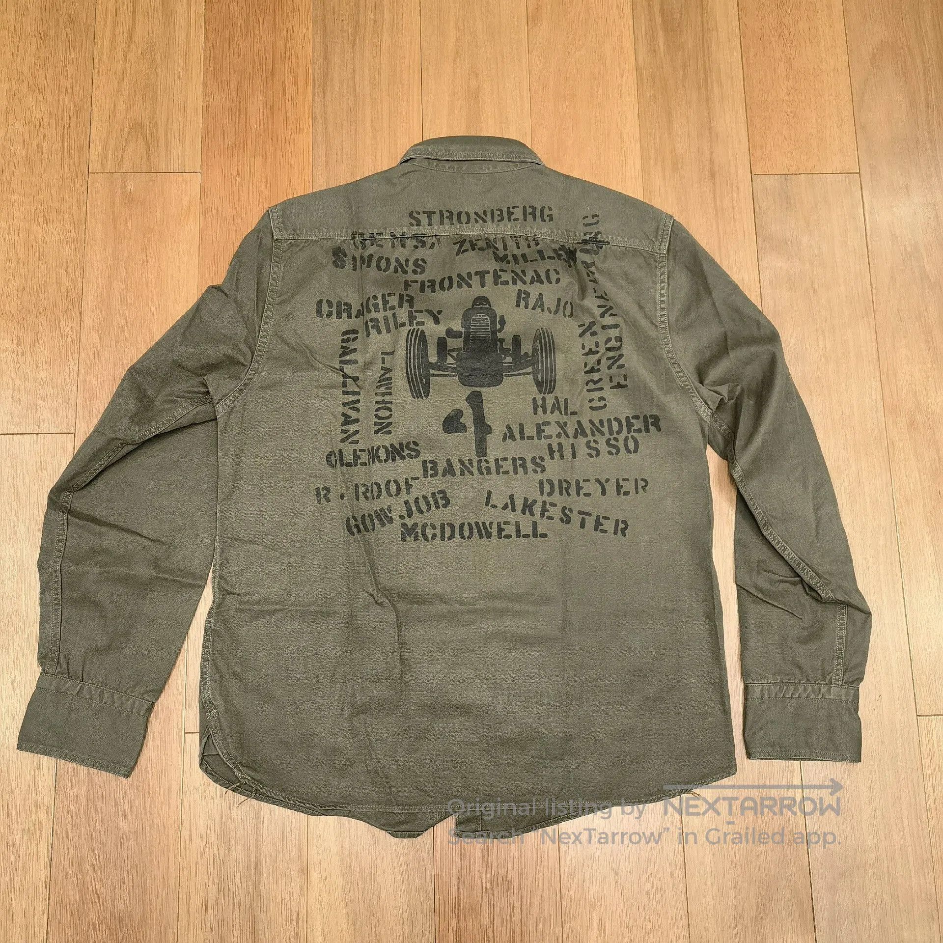 Vintage Frontry Spec Olive Green Shirt.