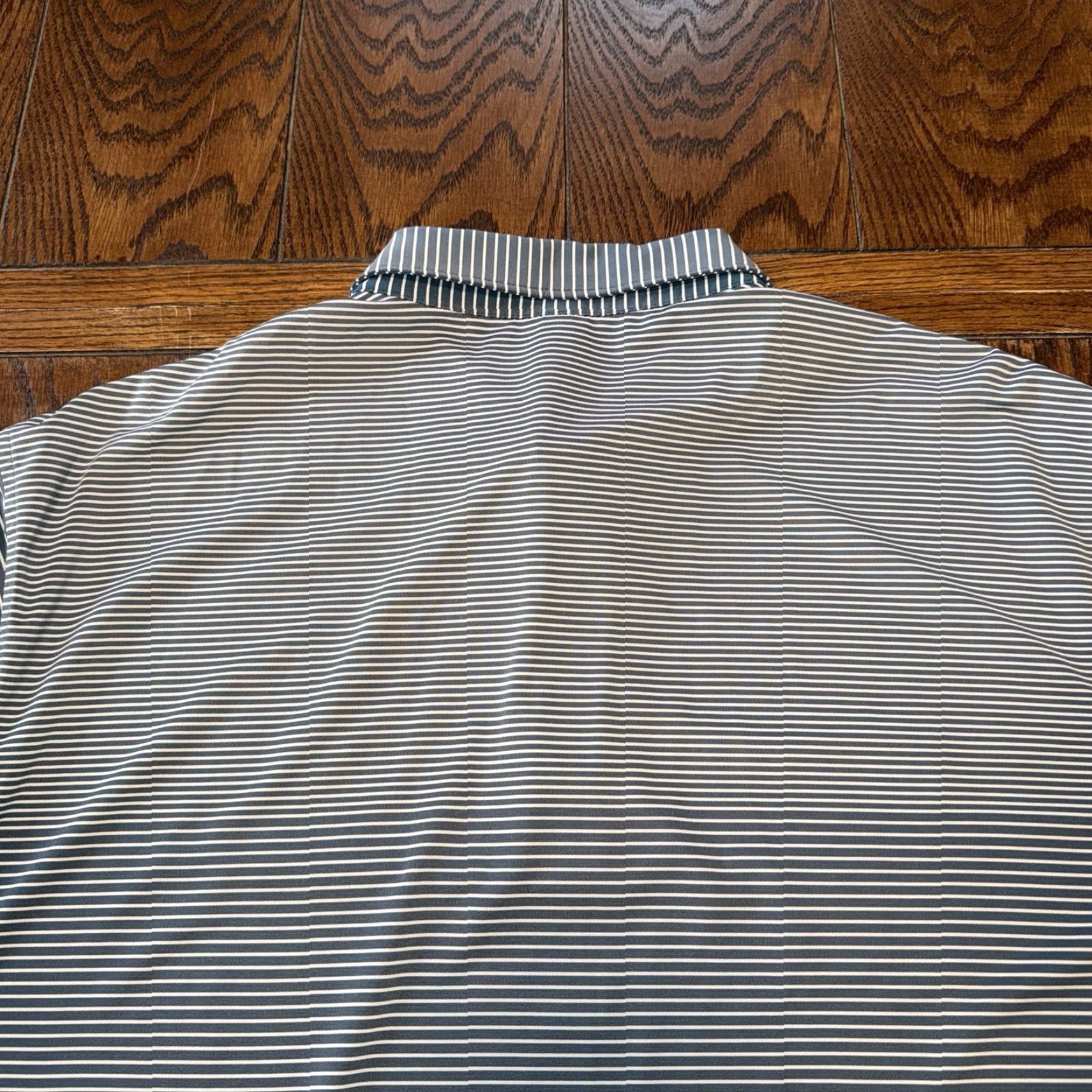 Peter Millar Peter Millar Mens Large Polo Golf Shirt Oakmont OCC Striped Green White READ Size US L / EU 52-54 / 3 - 6 Thumbnail