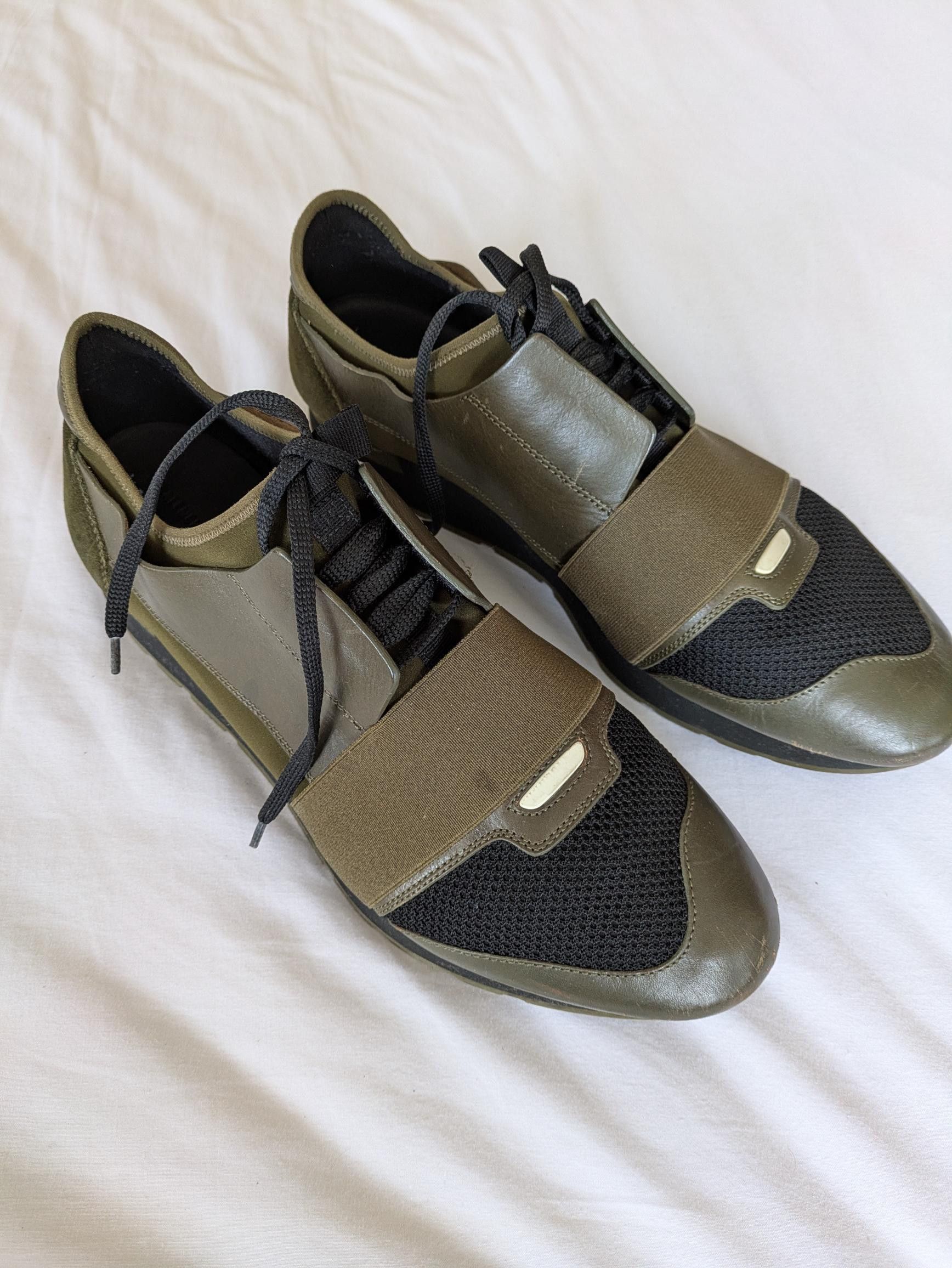 Balenciaga Balenciaga Race Runners / Speed Racer in Olive Green Size 45 Size US 12 / EU 45 - 2 Thumbnail