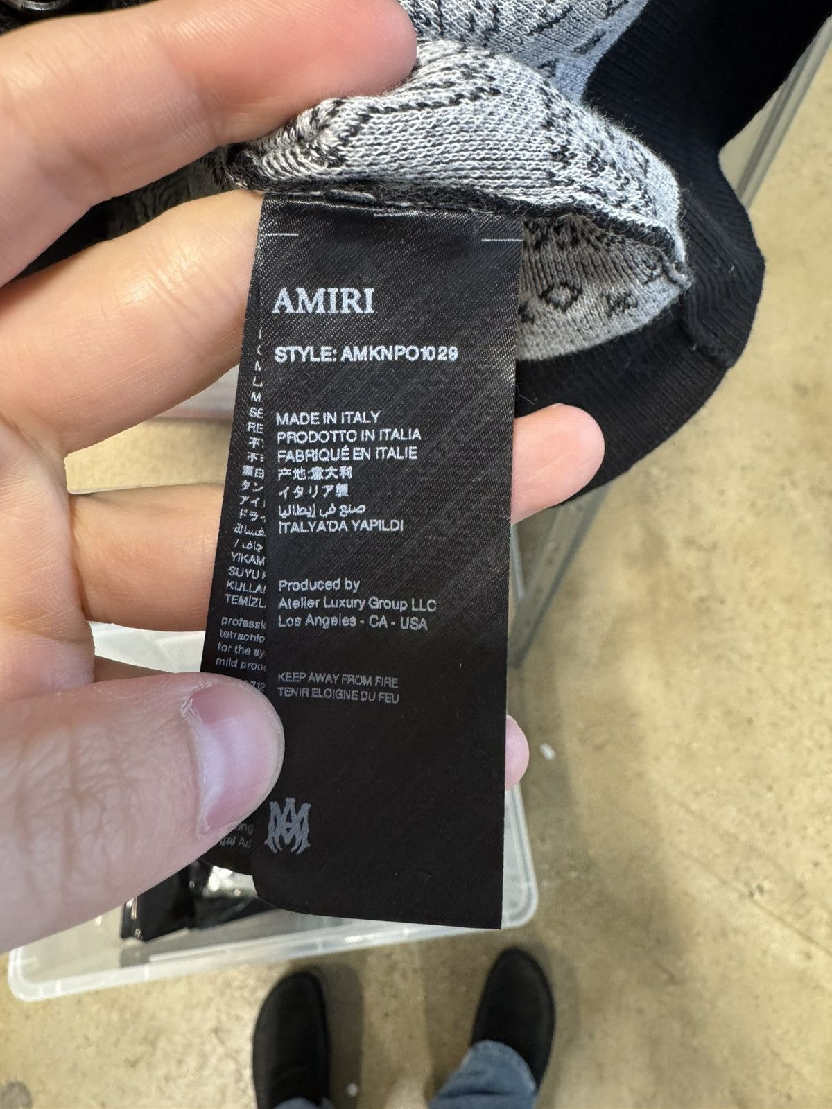 Amiri Amiri Bandana Knitted Button Up Polo Shirt NEW 1100$ Size US L / EU 52-54 / 3 - 4 Thumbnail