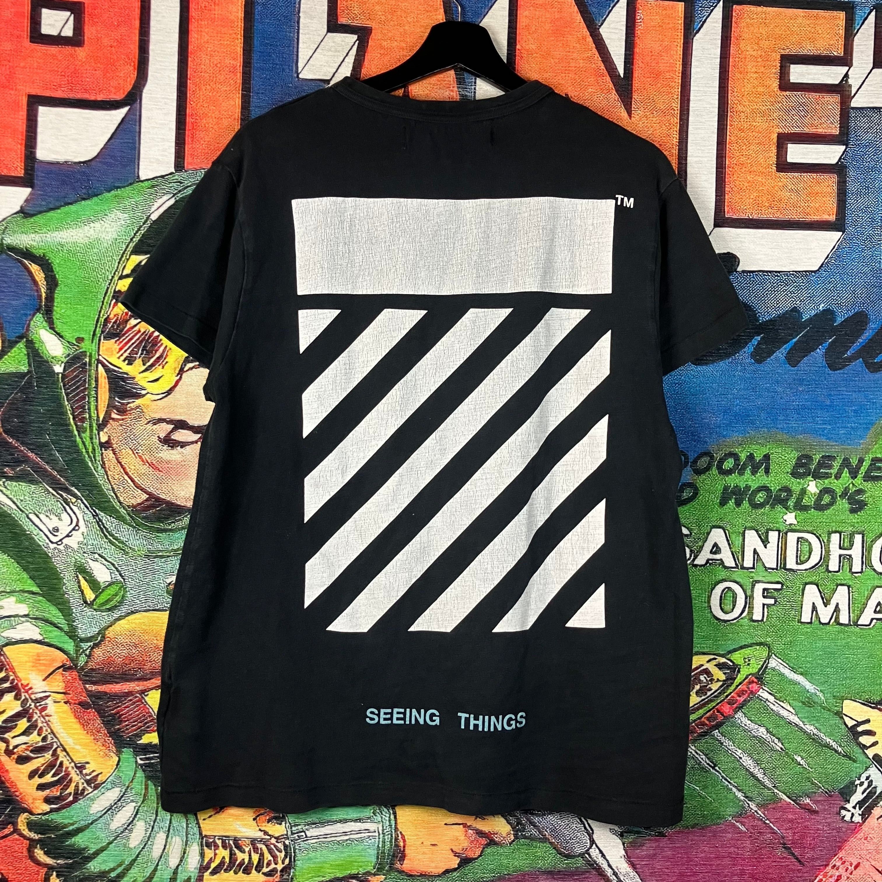 Off-White Off-White ‘Seeing Things’ Tee Size S/M Size US M / EU 48-50 / 2 - 2 Thumbnail