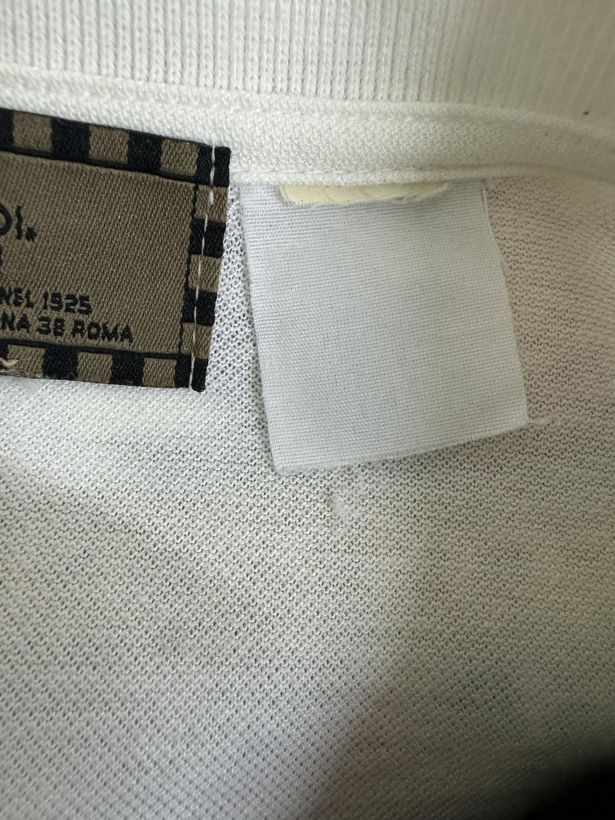Fendi FENDI SMALL LOGO EMBROIDED POLO TEE VINTAGE Size US L / EU 52-54 / 3 - 8 Thumbnail