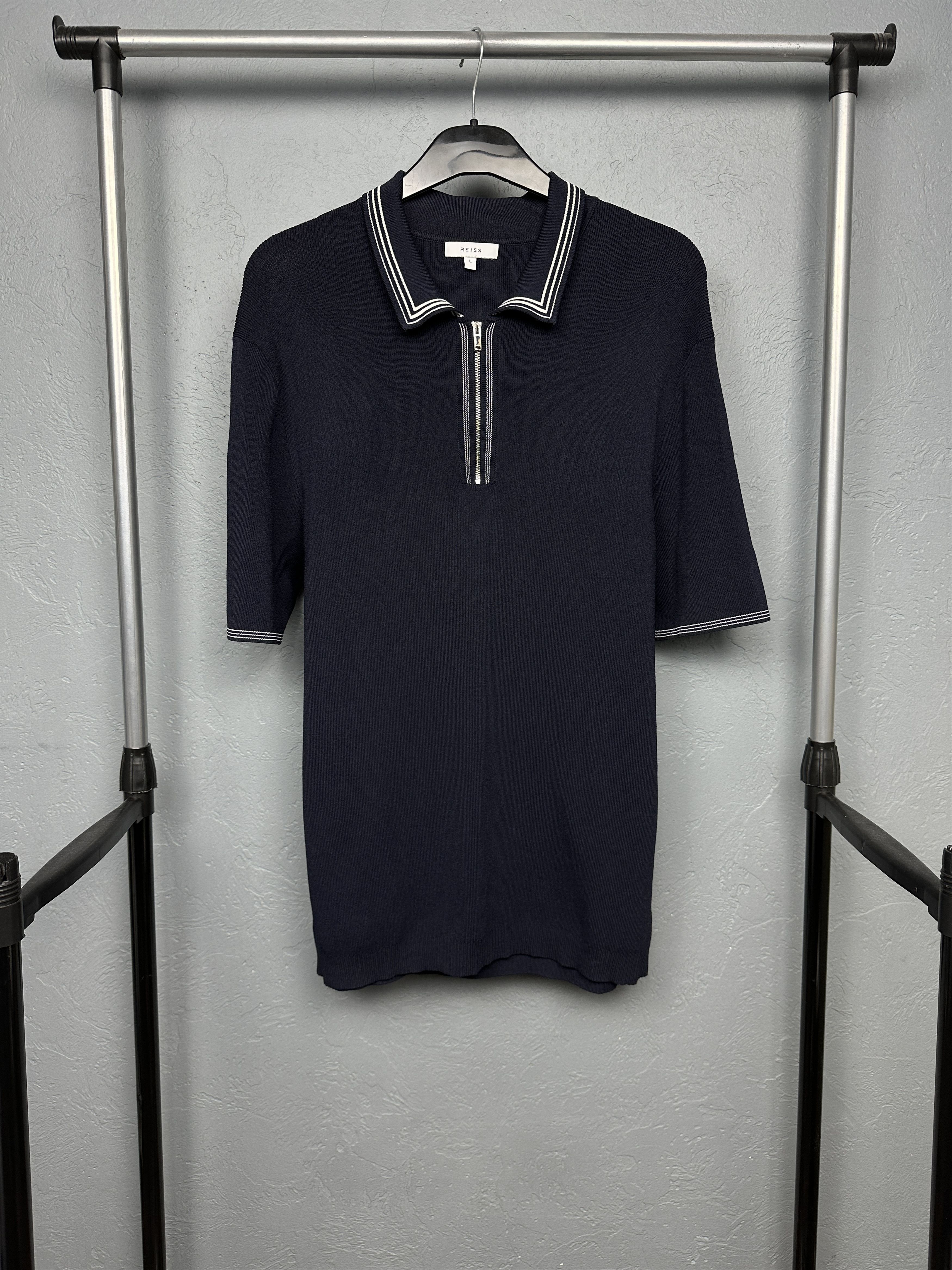 Reiss Reiss Mens Knit Polo Shirt Size US L / EU 52-54 / 3 - 1 Thumbnail