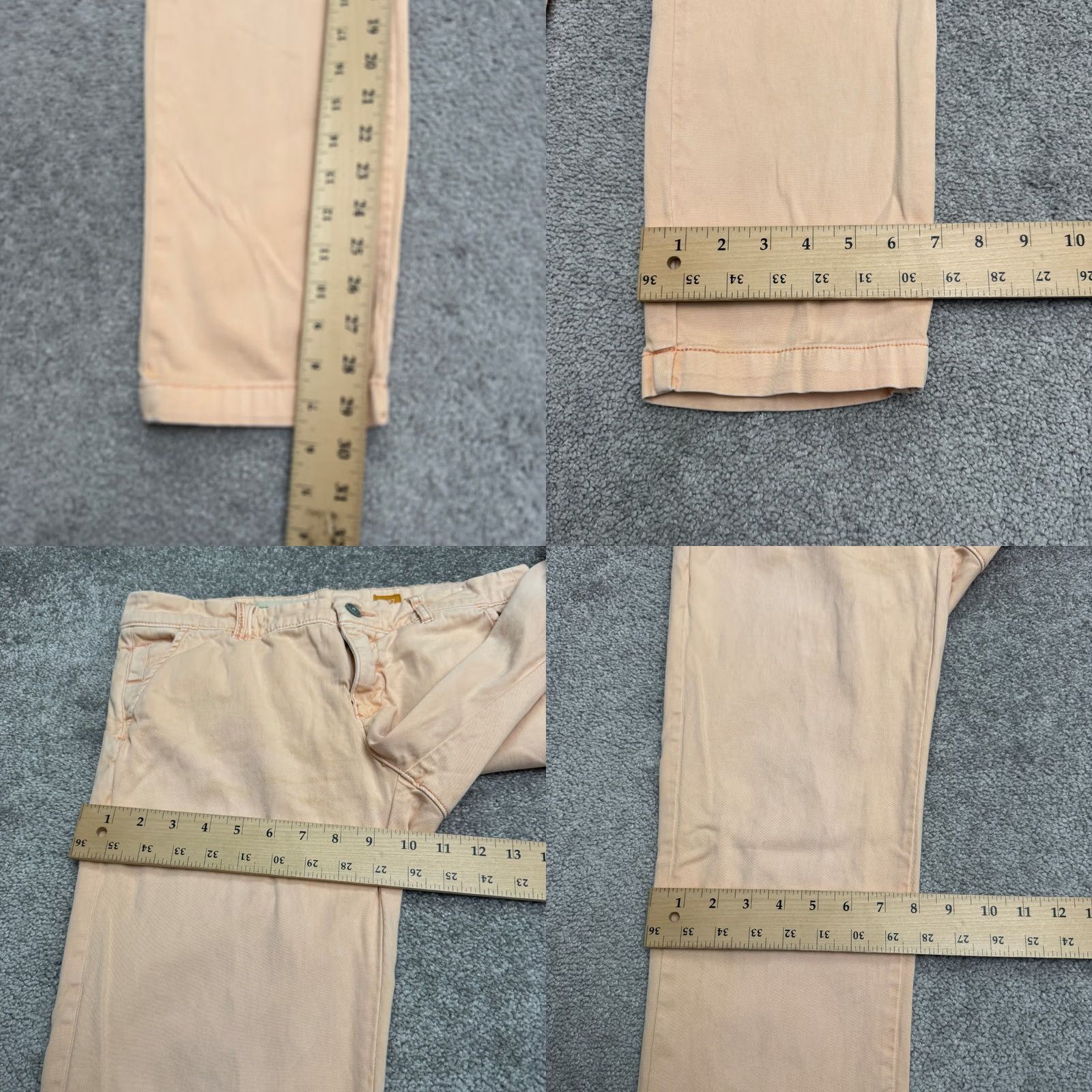 Vintage Anthropologie Pilcro Hyphen Fit Straight Leg Ankle Denim Jeans Womens 27 Pink Size 27" / US 4 / IT 40 - 9 Thumbnail