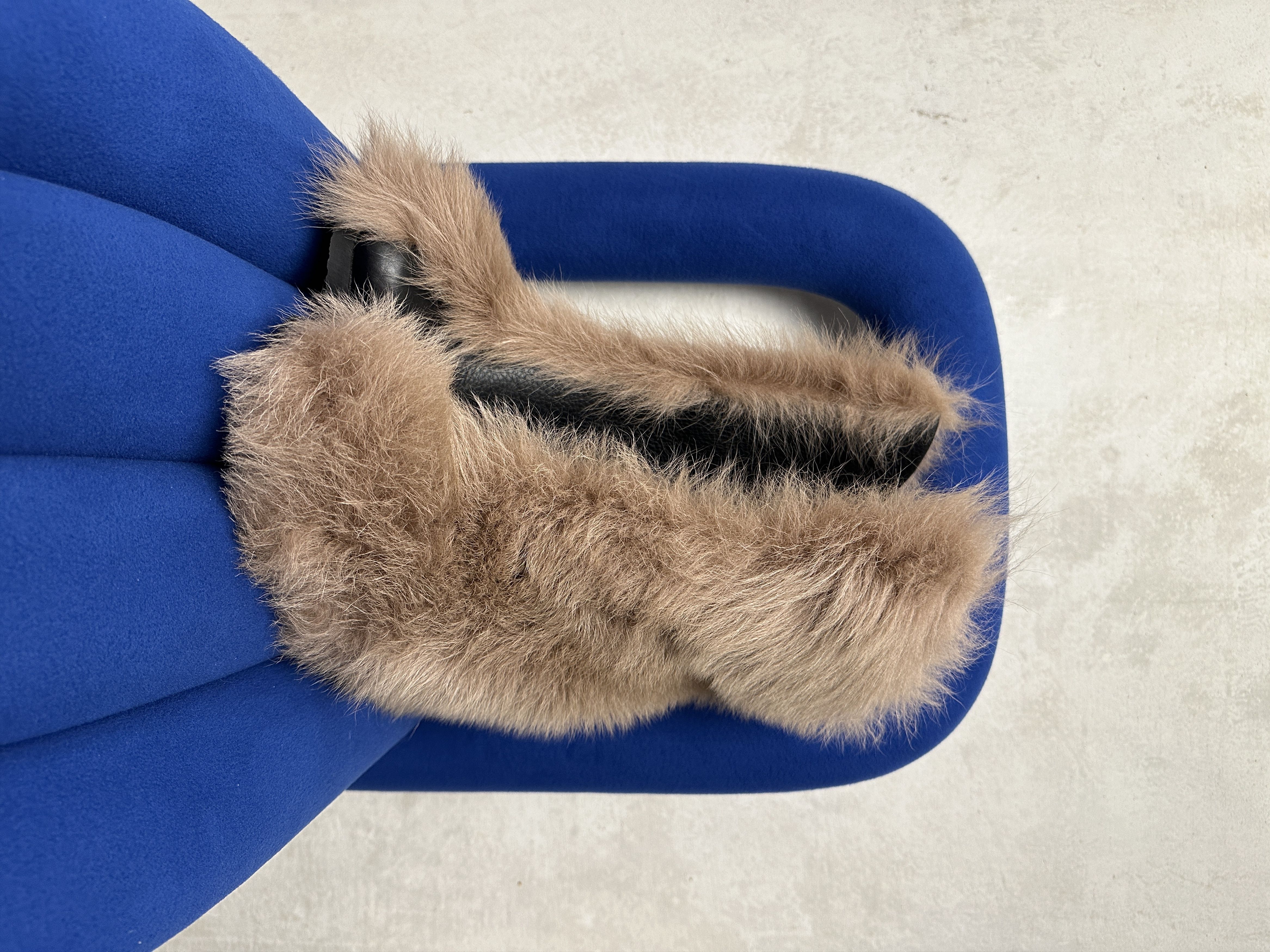image of Avant Garde x Handcrafted Peter Non A/w17 Uma Calf Fur Boots in Black, Women's (Size 8)