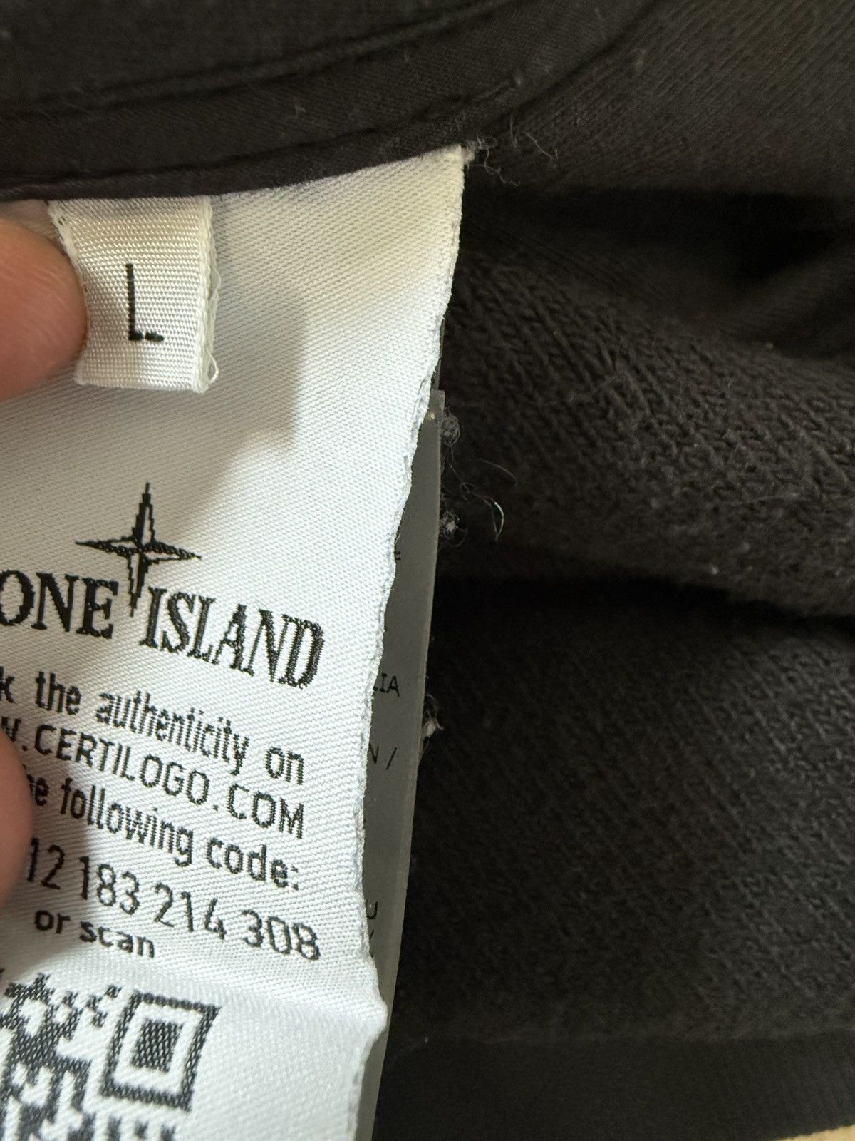 Stone Island Stone Island 61338 Fleece Hoodie in Black Size US L / EU 52-54 / 3 - 7 Thumbnail