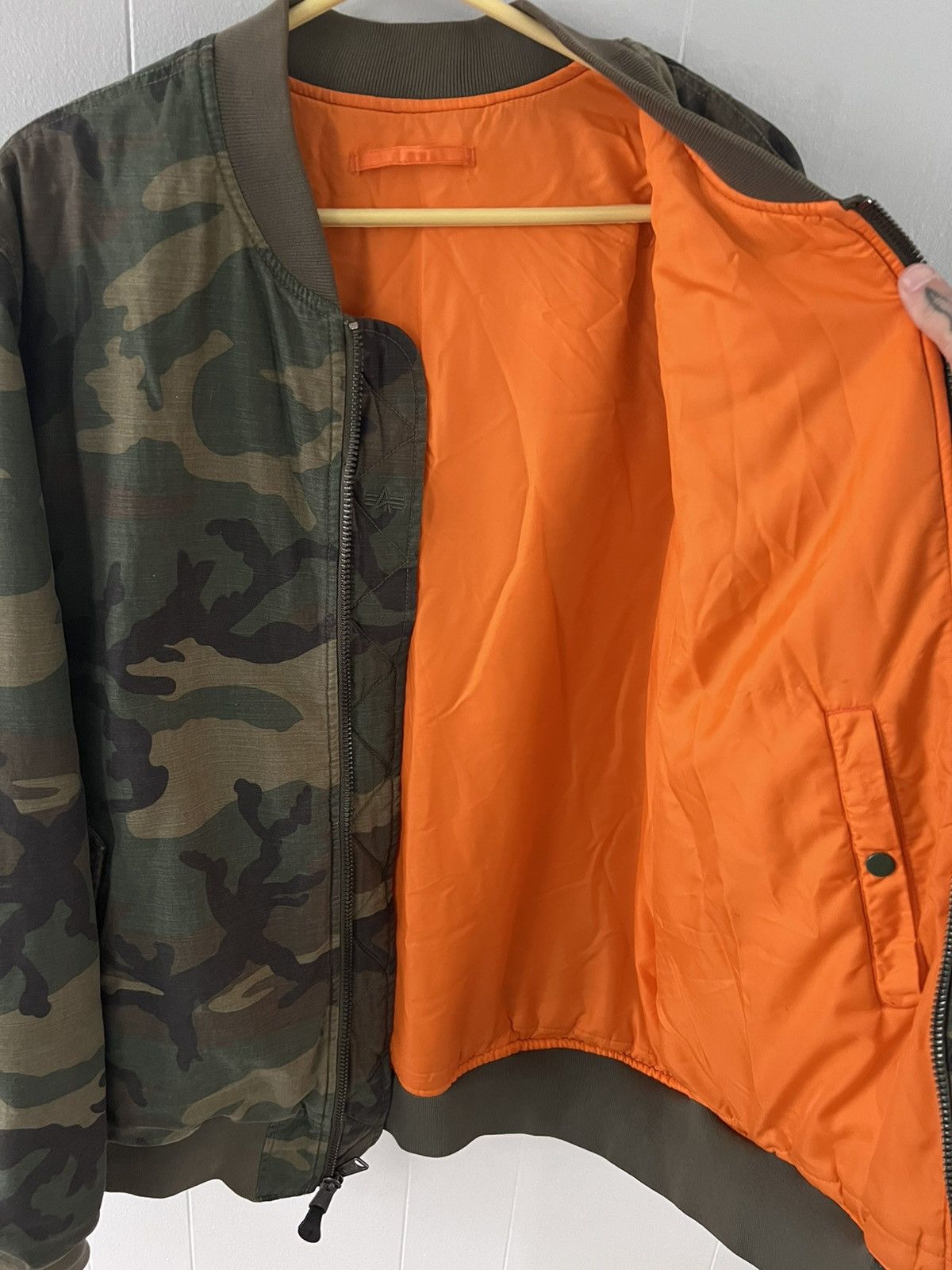 Anti Social Social Club ASSC X Alpha Industries Camo Bomber Jacket Size US XXL / EU 58 / 5 - 8 Thumbnail