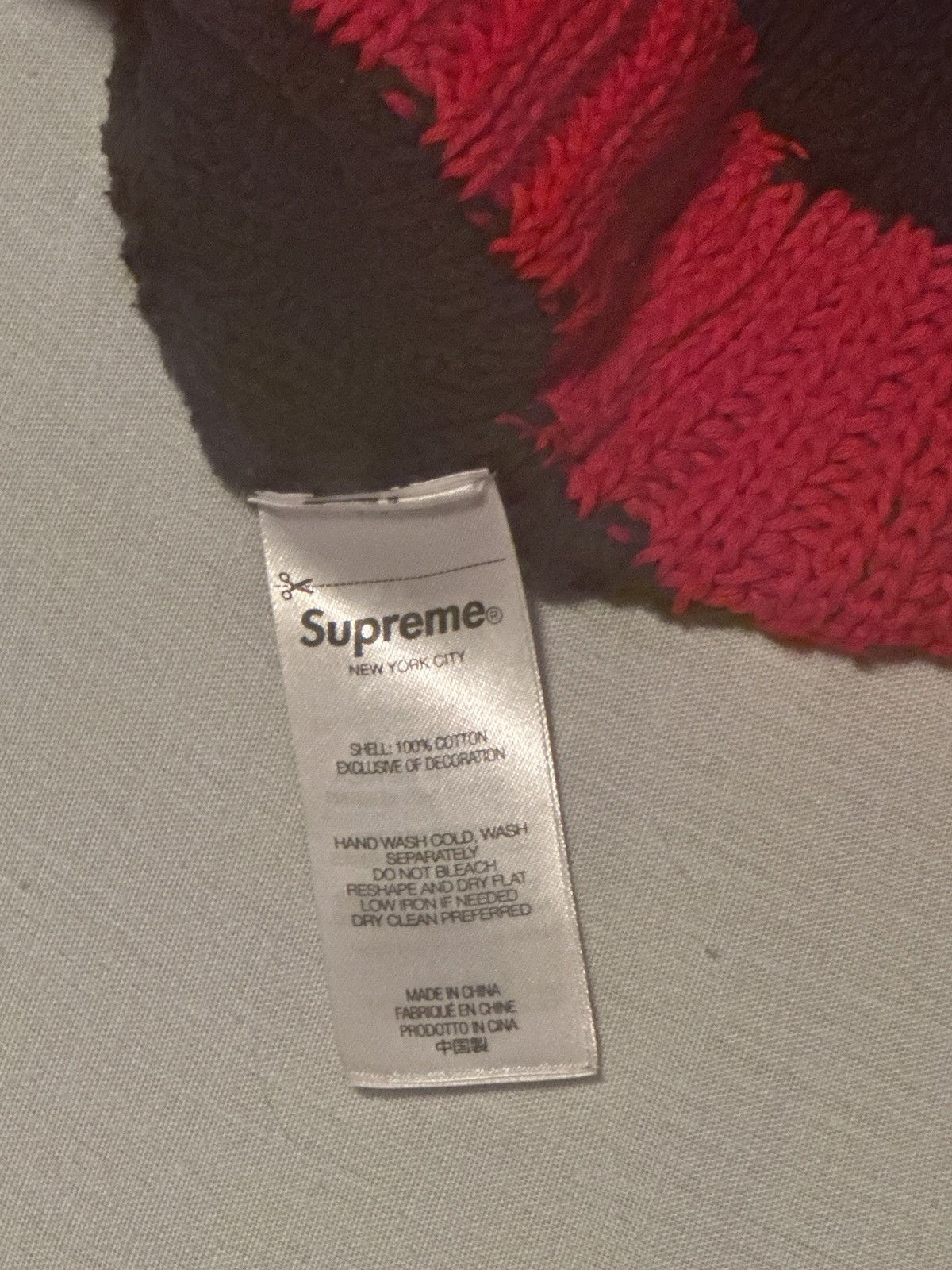 Supreme Supreme Loose Gauge Stripe Small Box Sweater Navy Size US M / EU 48-50 / 2 - 5 Thumbnail