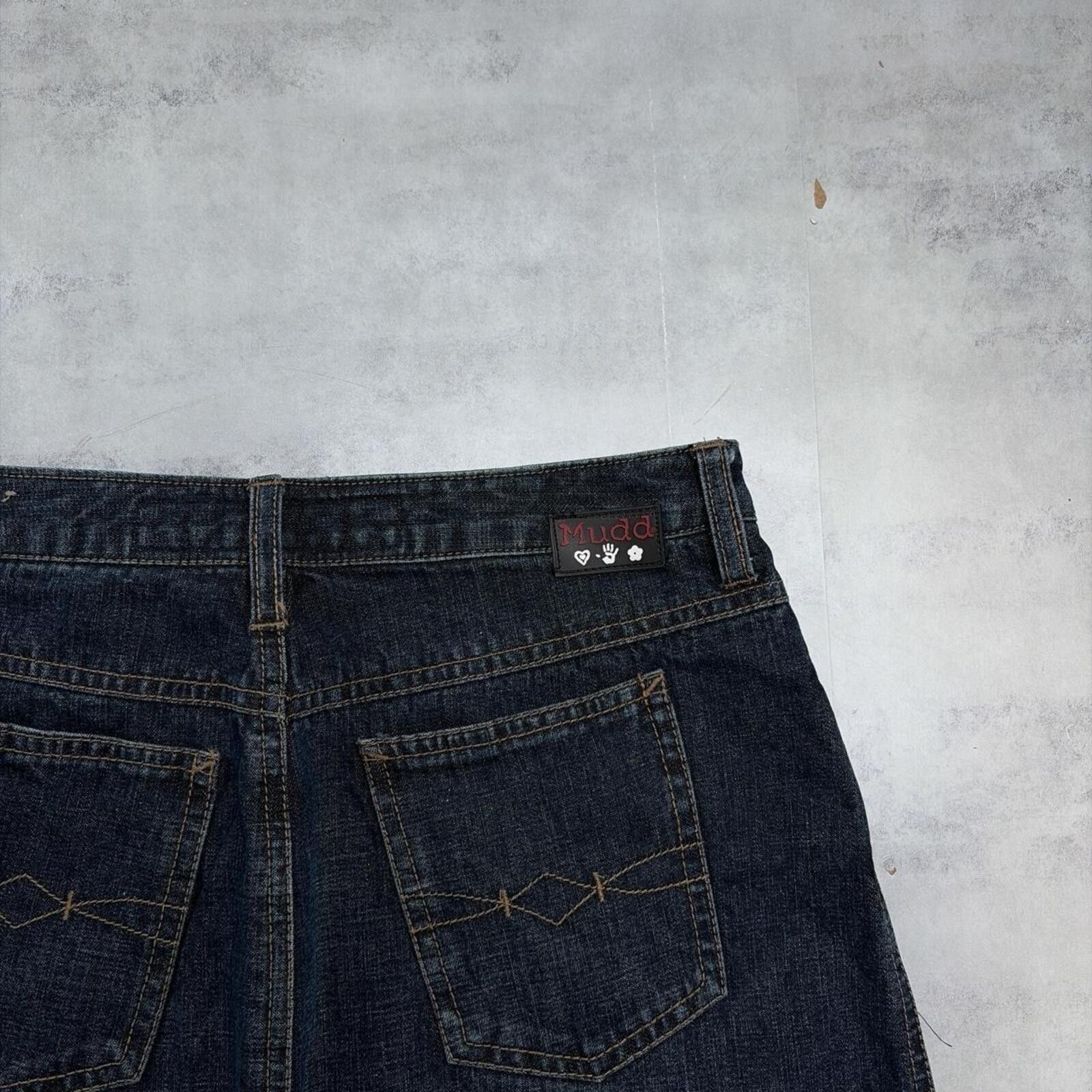 Other Y2K Dark Wash Mudd Grunge Gothic Mini Denim Skirt Size 28" / US 6 / IT 42 - 3 Thumbnail