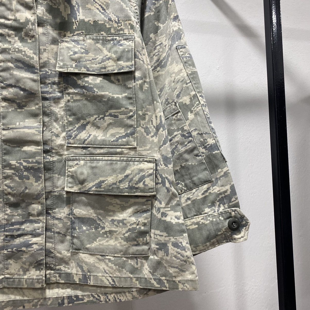 Vintage Military☠️ Parka Camo Utility Jacket Cargo 90s WW2 Size S / US 4 / IT 40 - 3 Thumbnail