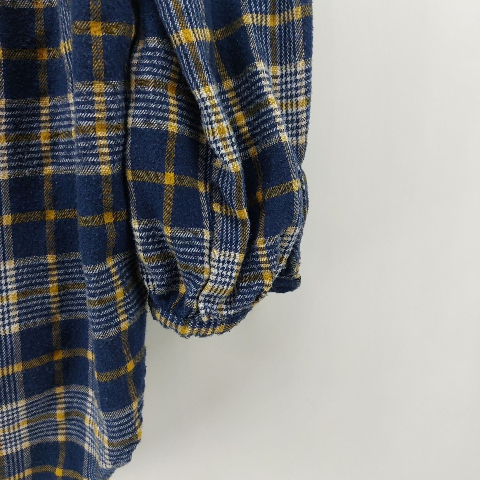 Other Weekend Suzanne Betro Navy Blue Yellow Flannel Ruffled XL Size XL / US 12-14 / IT 48-50 - 12 Thumbnail