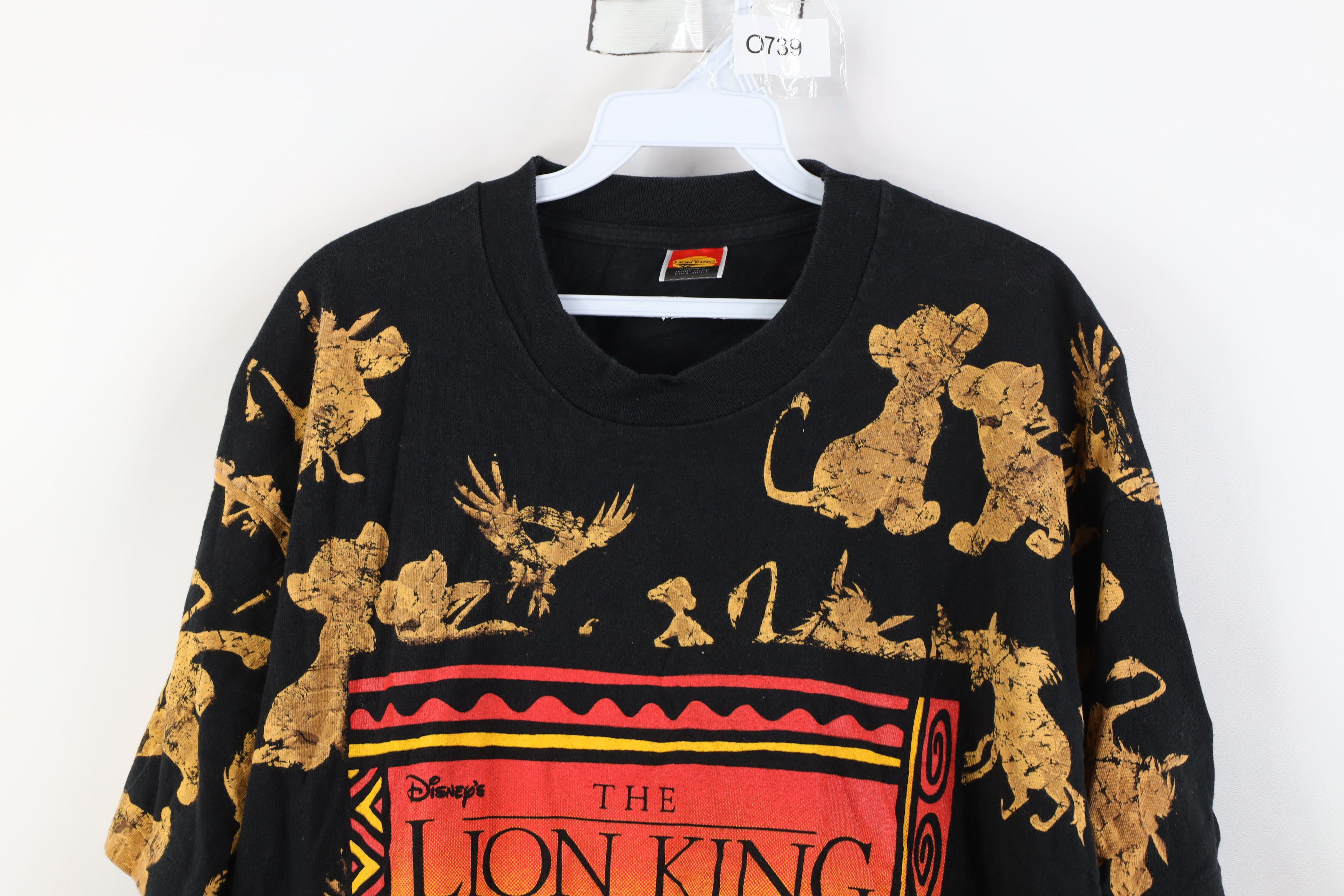 Disney Vintage 90s Disney Lion King All Over Short Sleeve T-Shirt Size US L / EU 52-54 / 3 - 2 Thumbnail