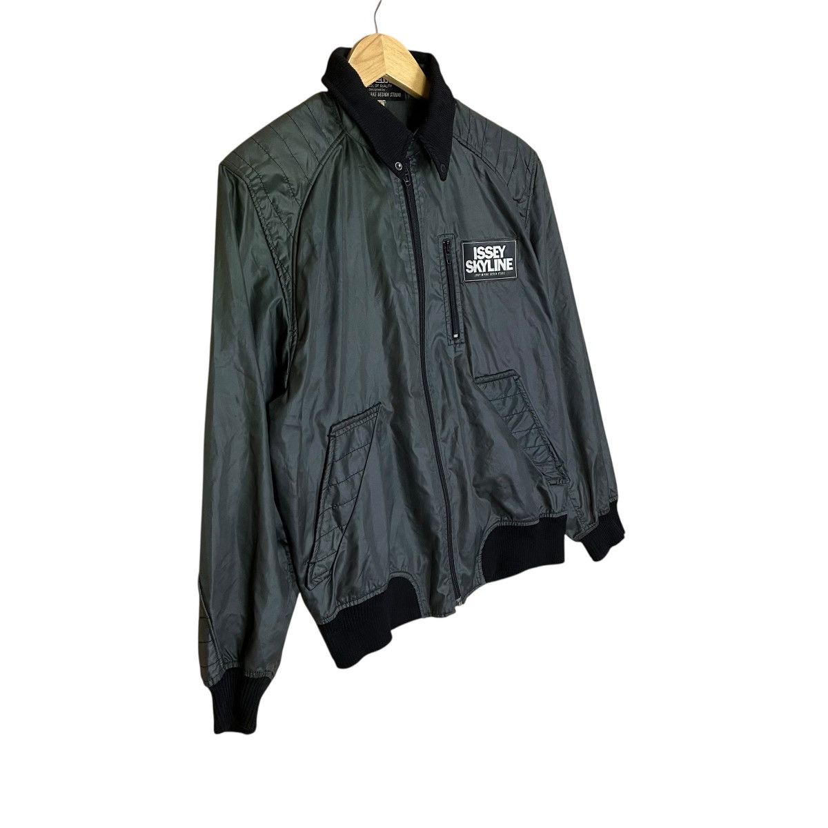 Issey Miyake Vintage 80s Issey Skyline Bomber Jacket Issey Miyake Bomber Size US M / EU 48-50 / 2 - 5 Thumbnail