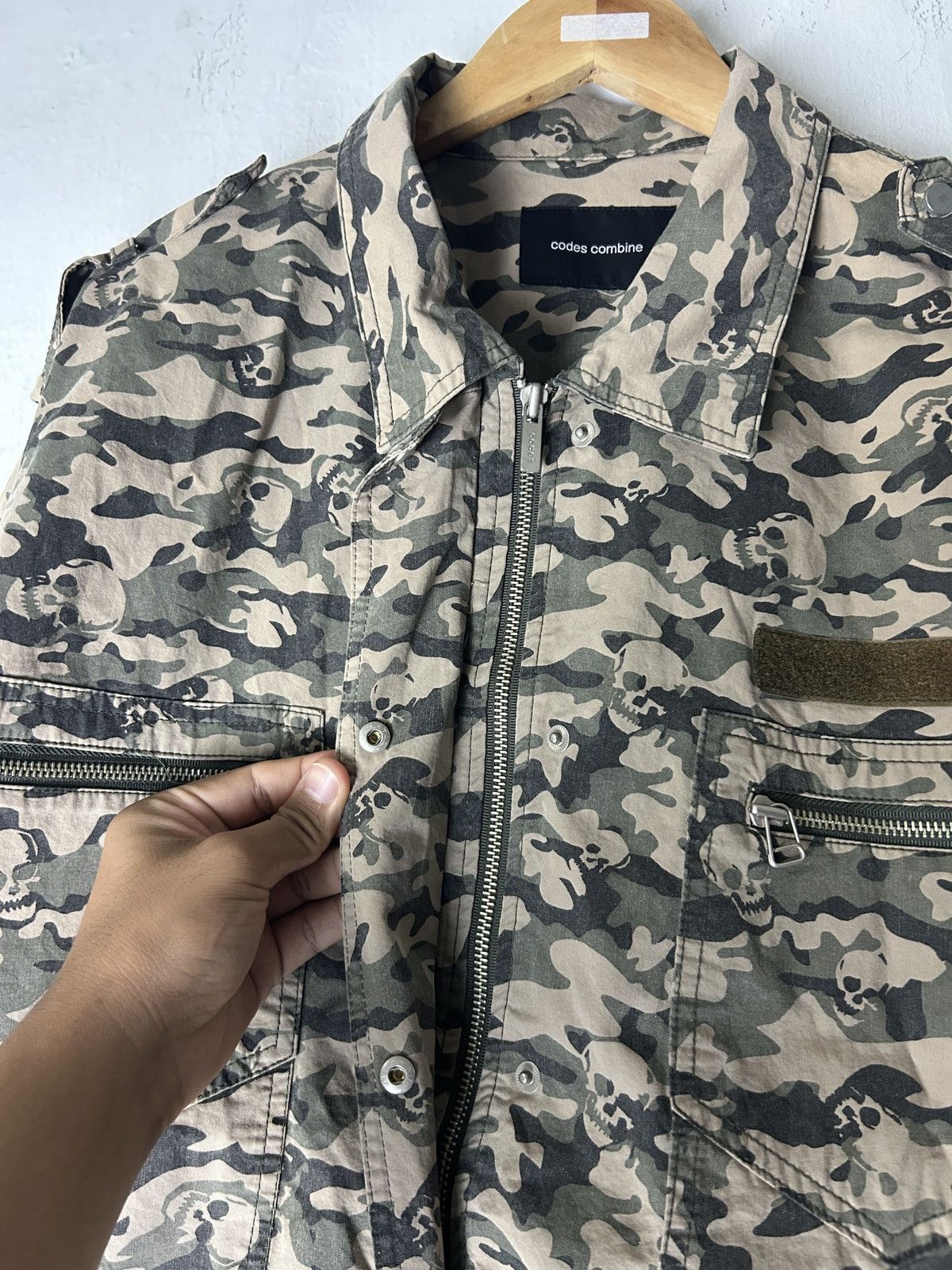Codes Combine Codes Combine Skull Punk Design Army Jacket - number nine Size US L / EU 52-54 / 3 - 5 Thumbnail