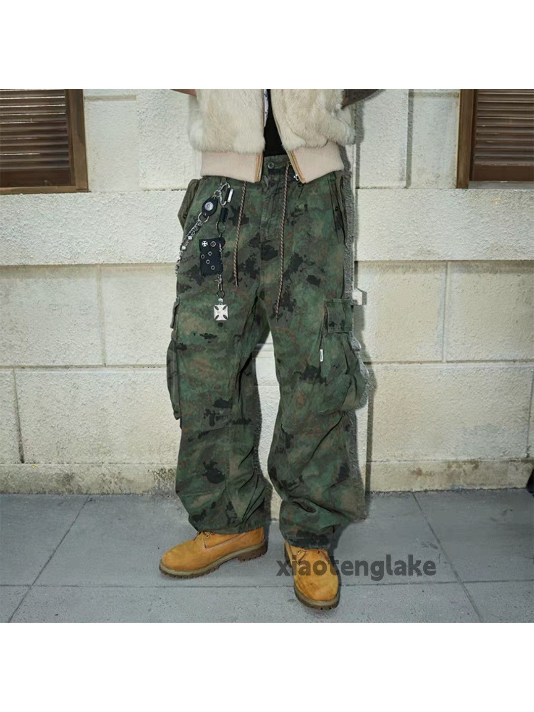 Vintage ltx utility loose baggy skate hiphop camo cargo pants Size US 36 / EU 52 - 1 Thumbnail