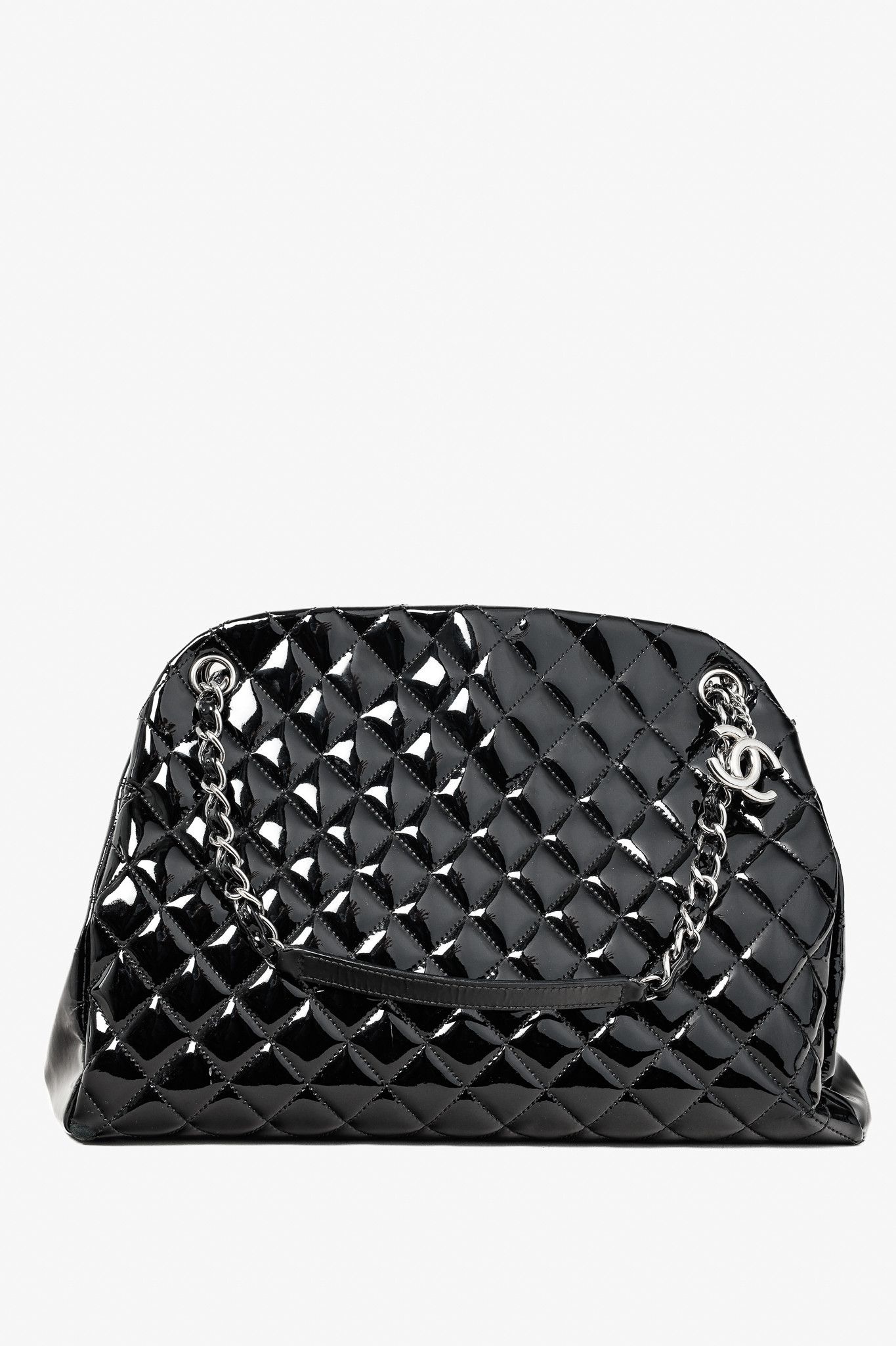 Chanel Chanel Just Mademoiselle Quilted Patent Leather Handbag Size ONE SIZE - 1 Thumbnail