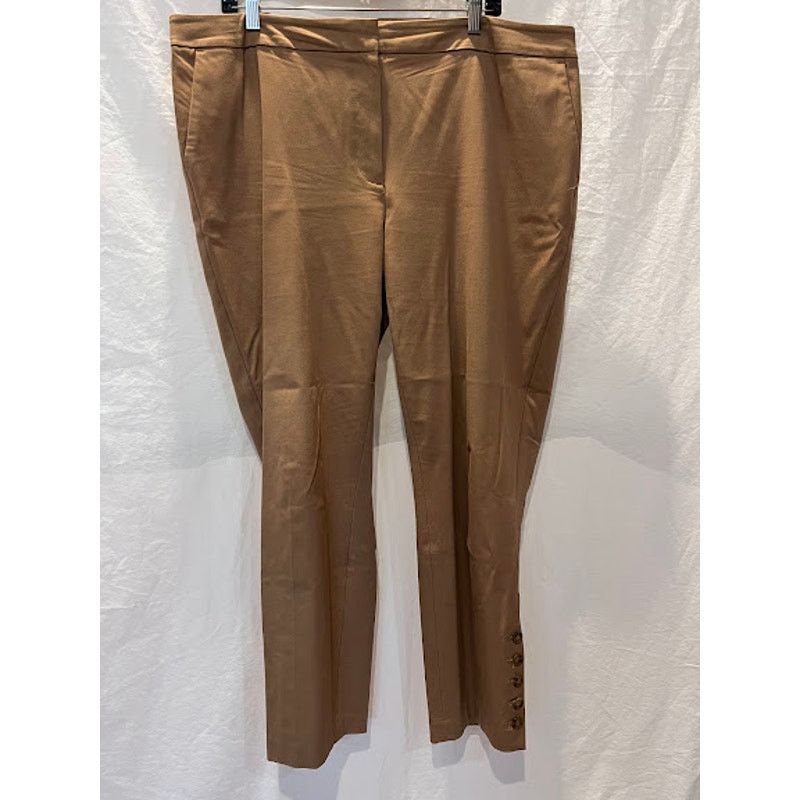 Talbots Talbots Pants Brown Hampshire Ankle with 5 Buttons Size 18W Size 40" / US 18 - 1 Thumbnail
