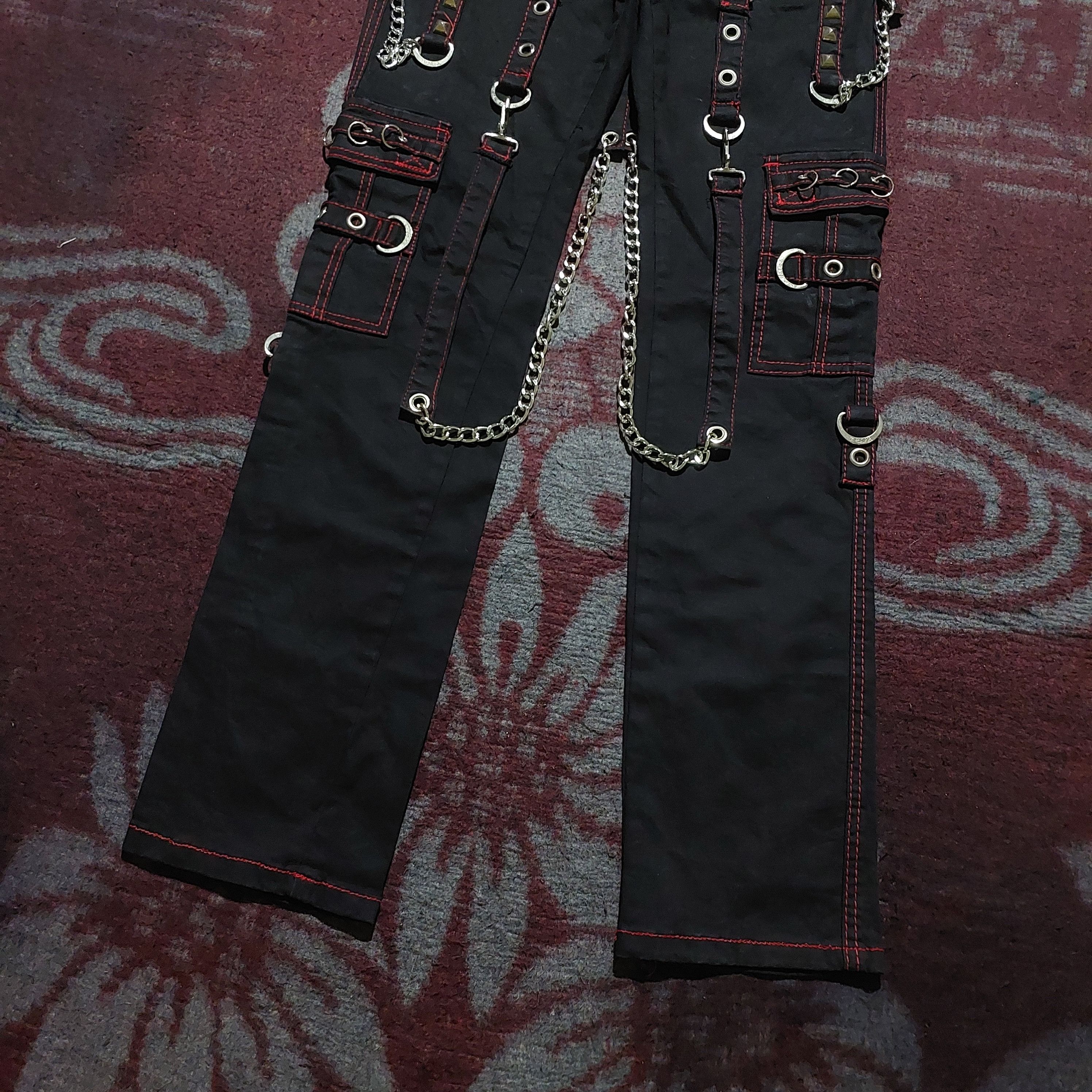 Tripp NYC Avant Garde Trip NYC X-Strap studded cargo Bondage Pants Size US 28 / EU 44 - 6 Thumbnail