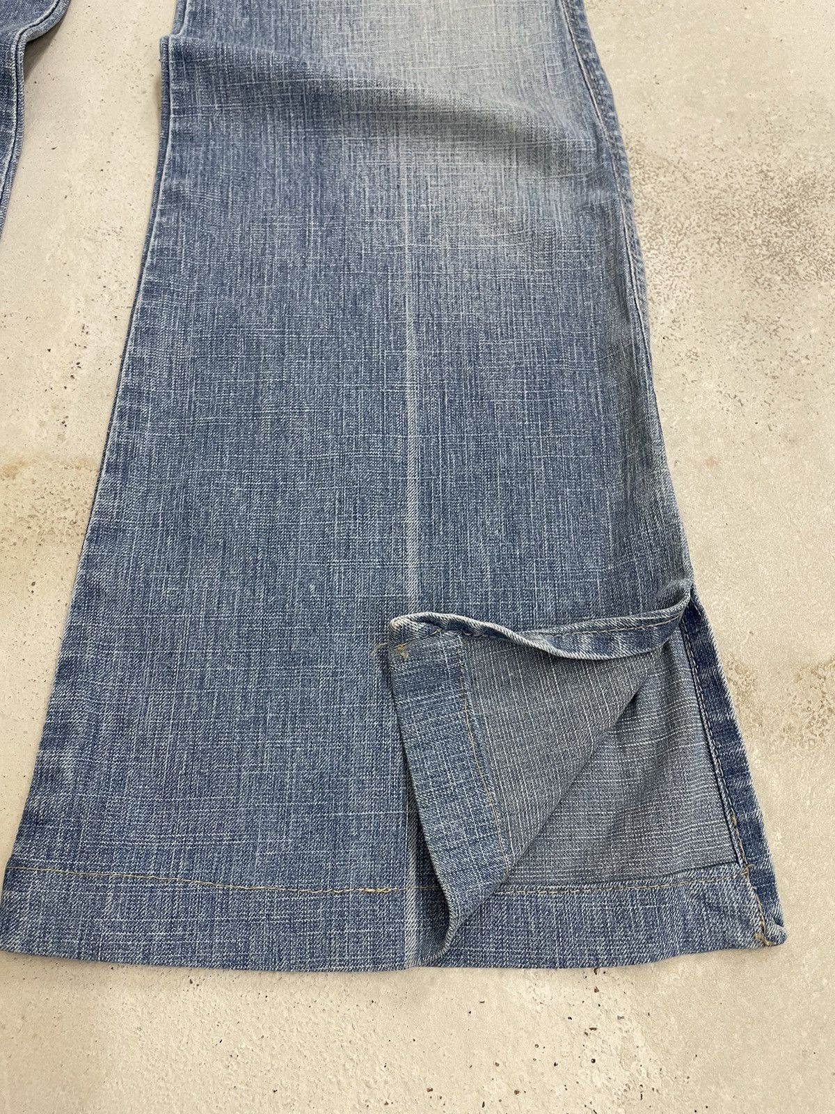 Designer Marithe Francois Girbaud Flare Denim Pants Size US 27 - 14 Thumbnail