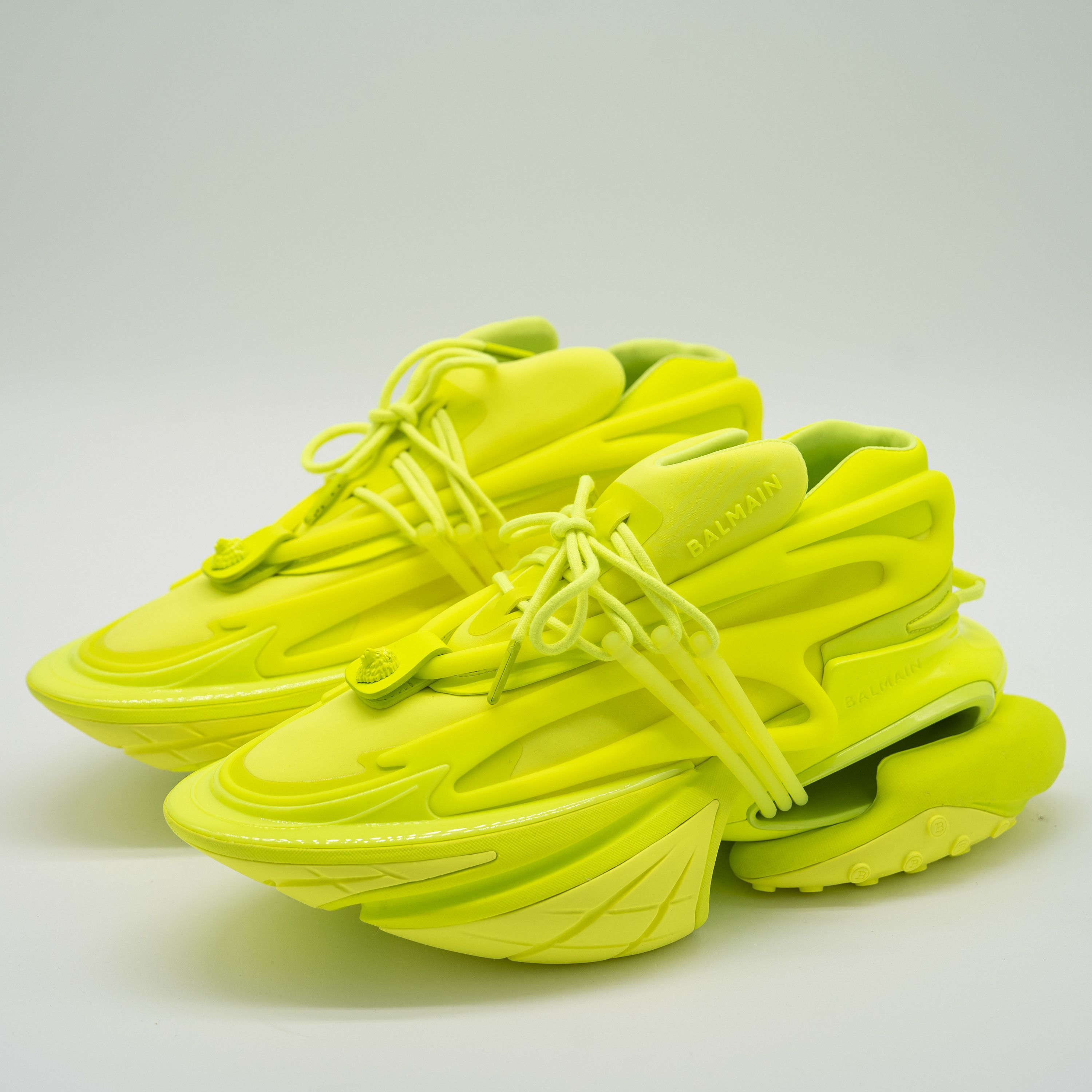 Balmain 45 12 US Balmain Unicorn Neon Green Sneakers Neoprene Size US 12 / EU 45 - 1 Thumbnail