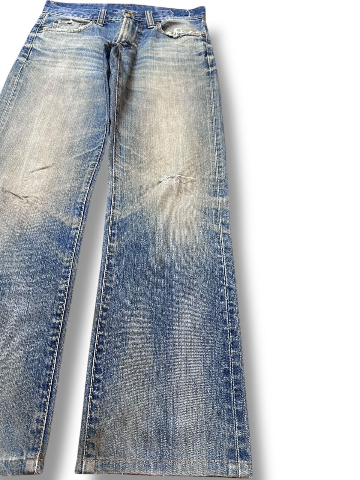 Alexander Wang × Uniqlo Vintage UJ Mudwash Straight Cut Denim Size US 29 - 3 Thumbnail