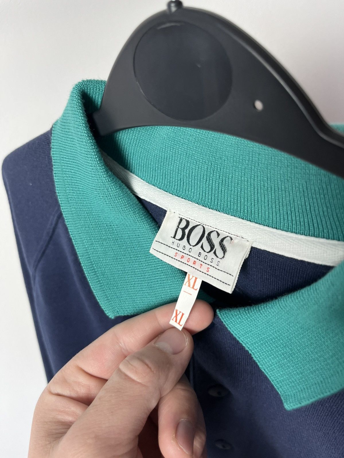 Hugo Boss × Vintage Vintage Hugo Boss Golf Long Sleeve Polo Sweatshirt XL Size US XL / EU 56 / 4 - 3 Thumbnail