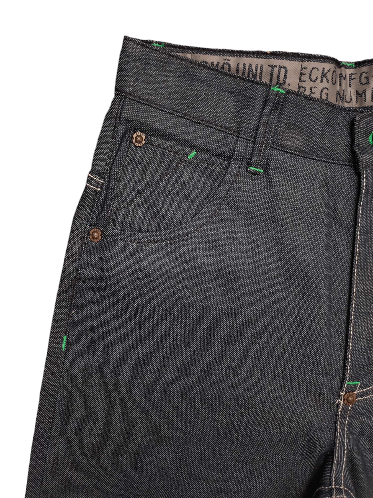 Ecko Unltd. Vintage Y2k Ecko Rhino Logo Graffiti Print Baggy Denim Jeans Size US 29 - 3 Thumbnail