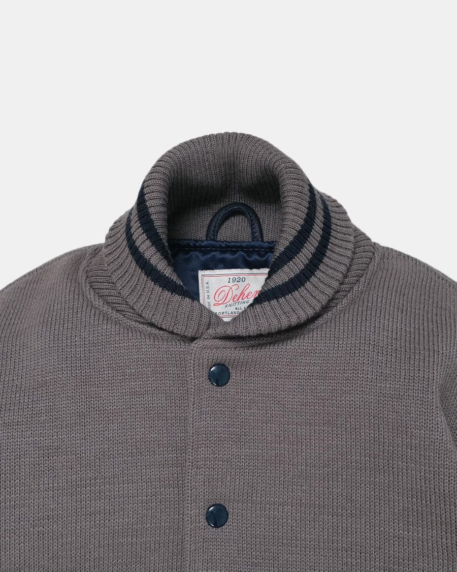 Dehen 1920 💚 Dehen 1920 Knit Club Jacket Smoke Medium NEW Size US M / EU 48-50 / 2 - 3 Thumbnail