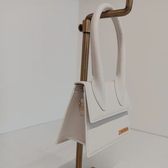 Jacquemus Jacquemus Le Chiquito Moyen Top-Handle Leather Bag - White Size ONE SIZE - 5 Thumbnail