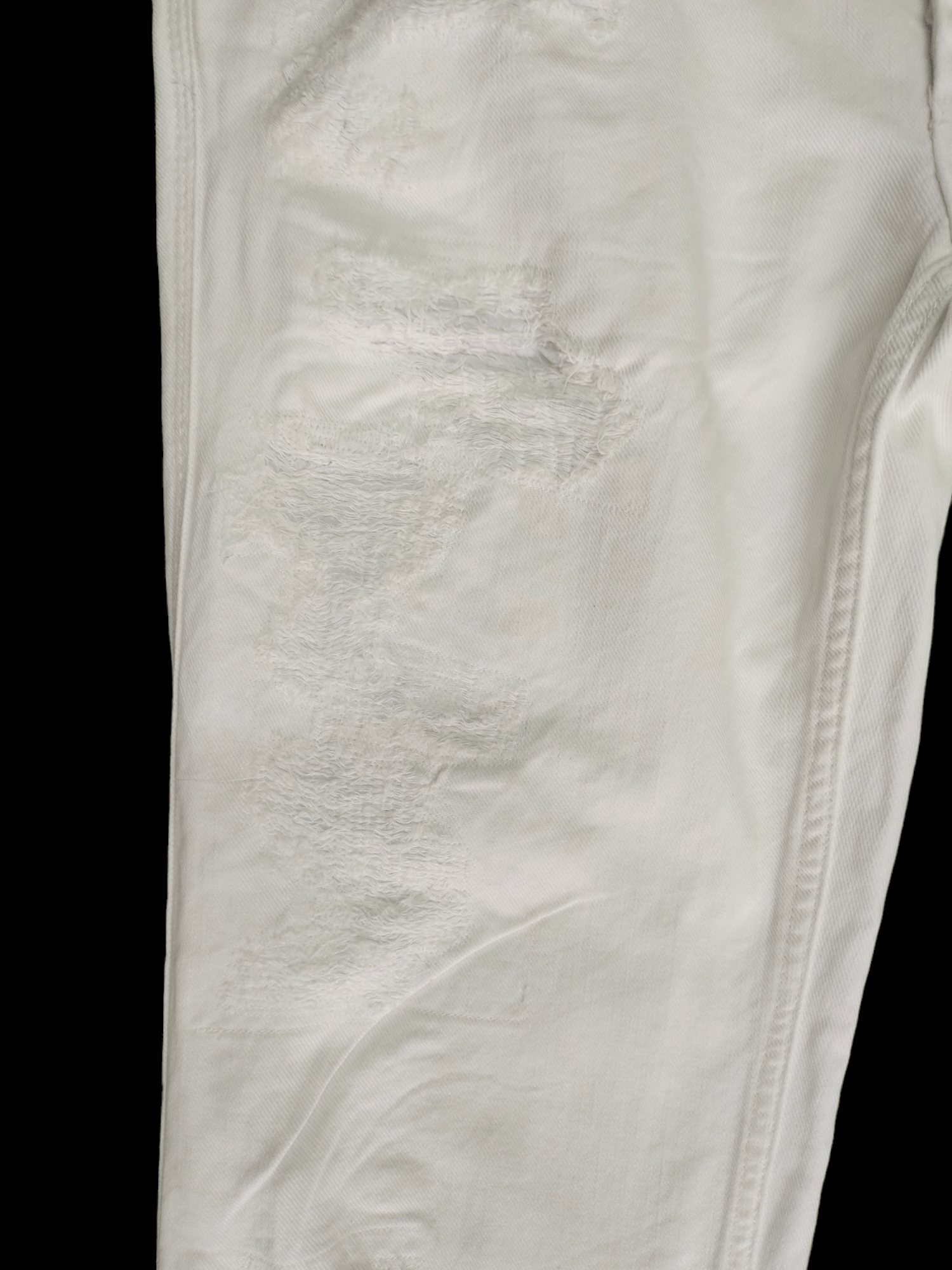 Dolce & Gabbana Dolce & Gabbana White Distressed Denim Jeans Low Rise Size US 33 - 7 Thumbnail