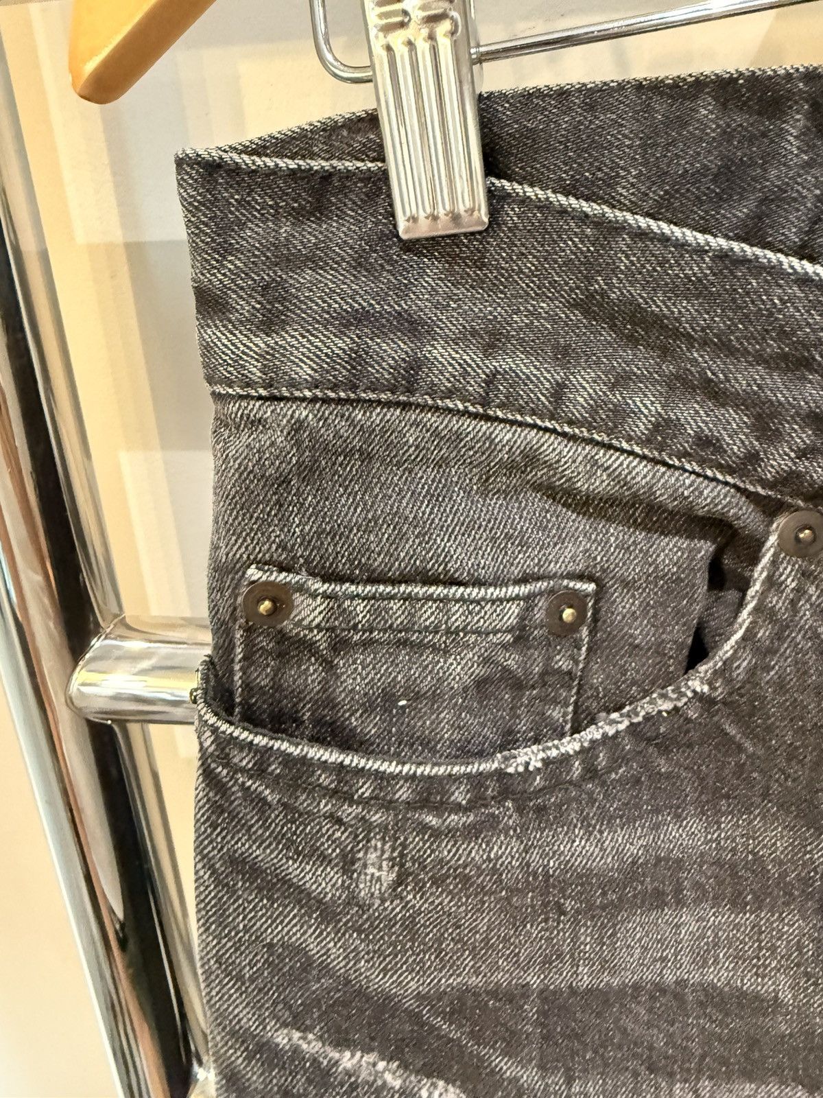 Saint Laurent Paris Hedi Era D02 M/SK - LW Skinny Jeans Size US 31 - 4 Thumbnail