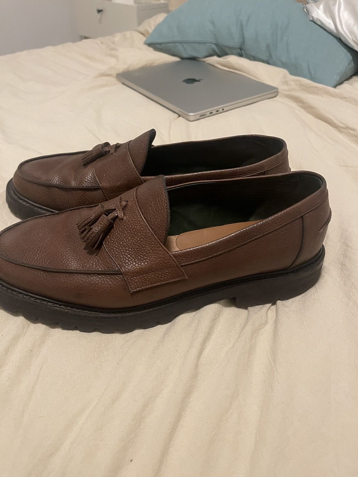 Blackstock & Weber Chocolate brown tassel loafers-Size 13 Size US 13 / EU 46 - 3 Thumbnail