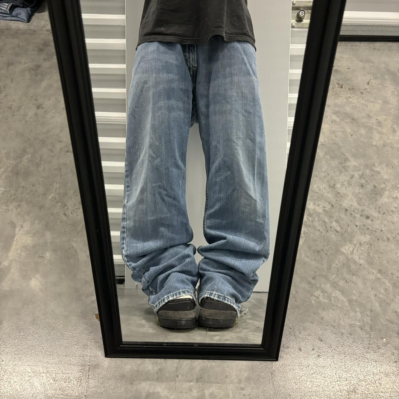 Levi's × Vintage Crazy Vintage Y2K/2000s Baggy Light Wash Levi’s Distressed Skater Denim Jeans! Size US 34 / EU 50 - 1 Thumbnail