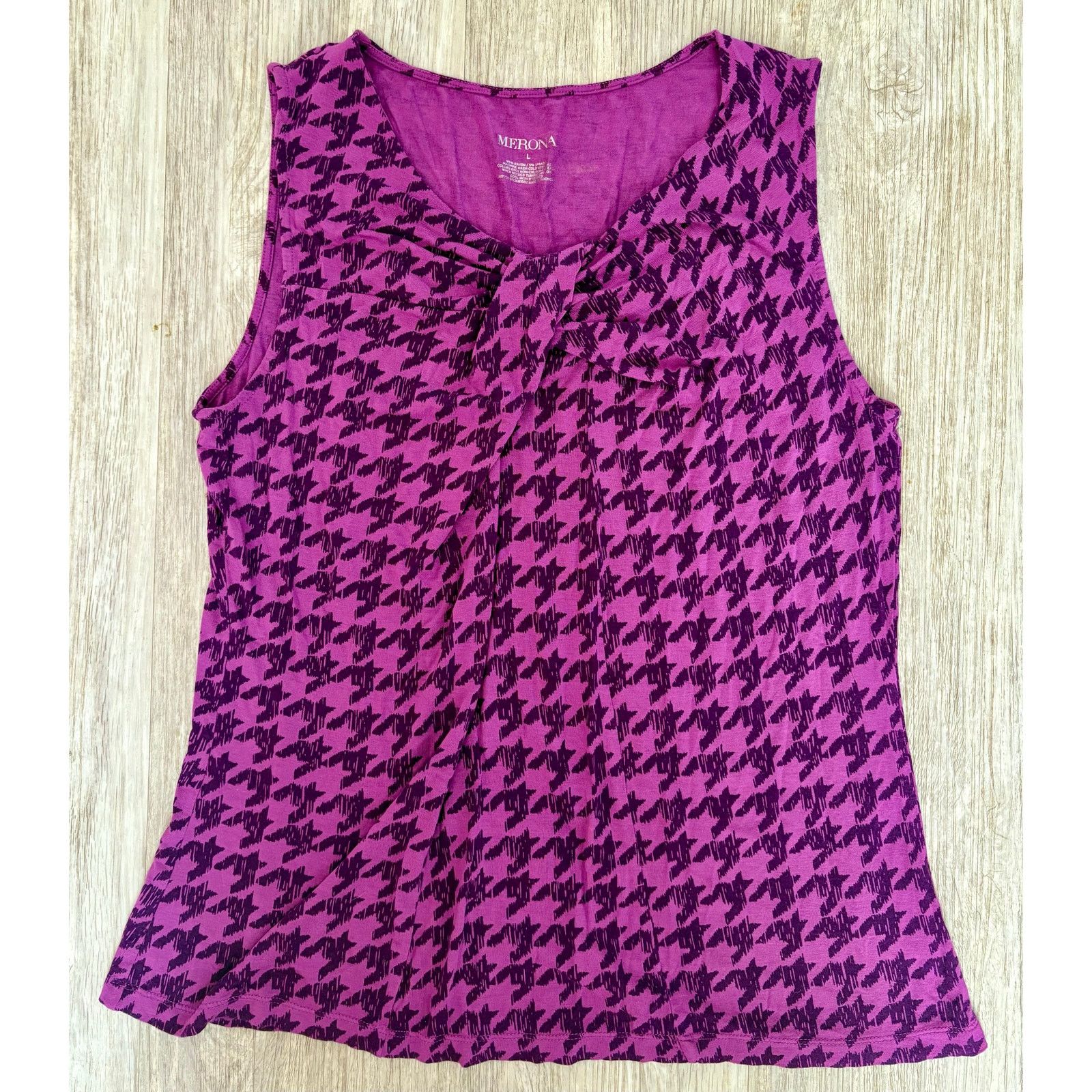 Merona Merona | Women's Star Print Sleeveless Top | Large Size L / US 10 / IT 46 - 1 Thumbnail