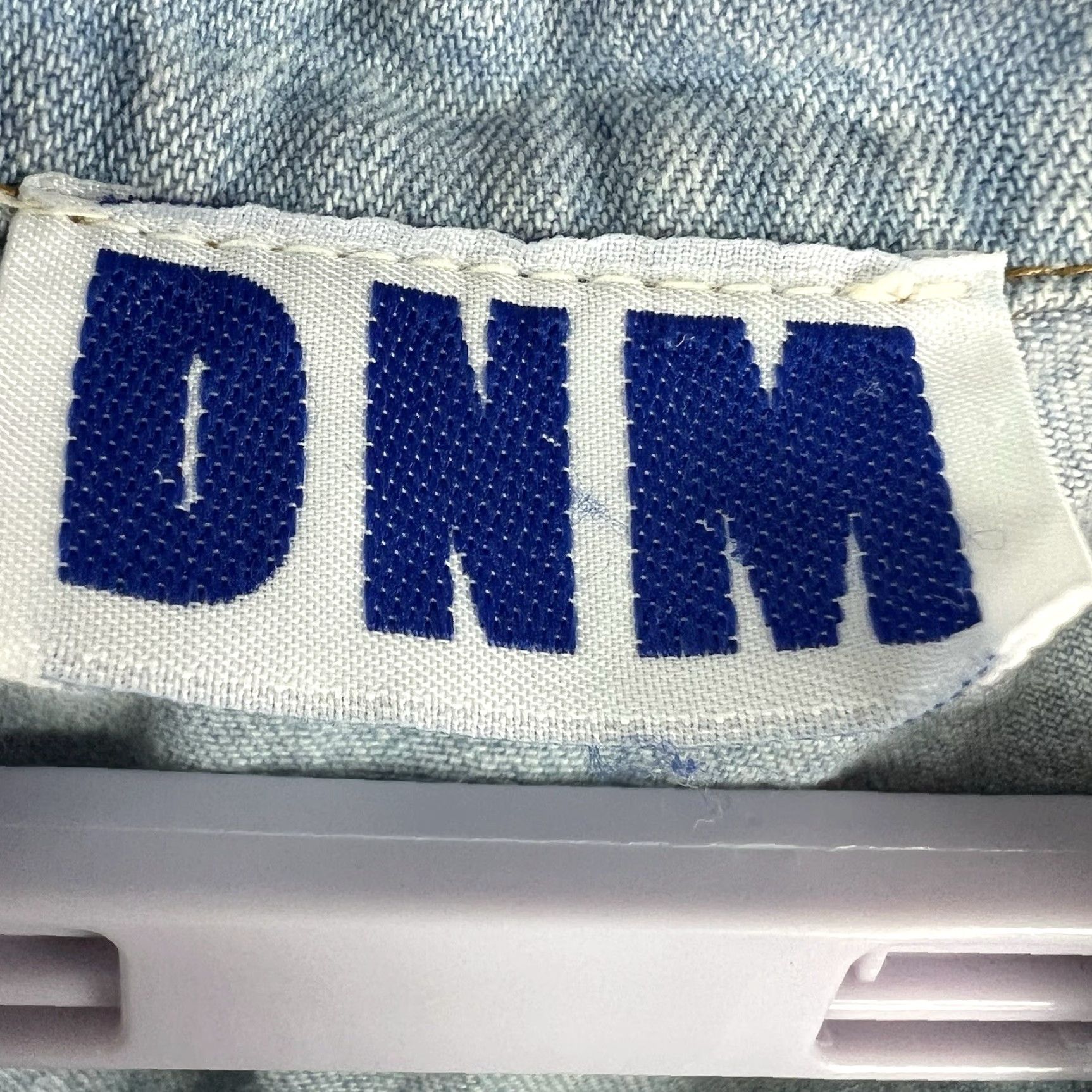 Denime VINTAGE DNM Denim Romper Womens Size L Short Sleeve Blue 80s Casual Activewear Skort Size L / US 10 / IT 46 - 6 Thumbnail