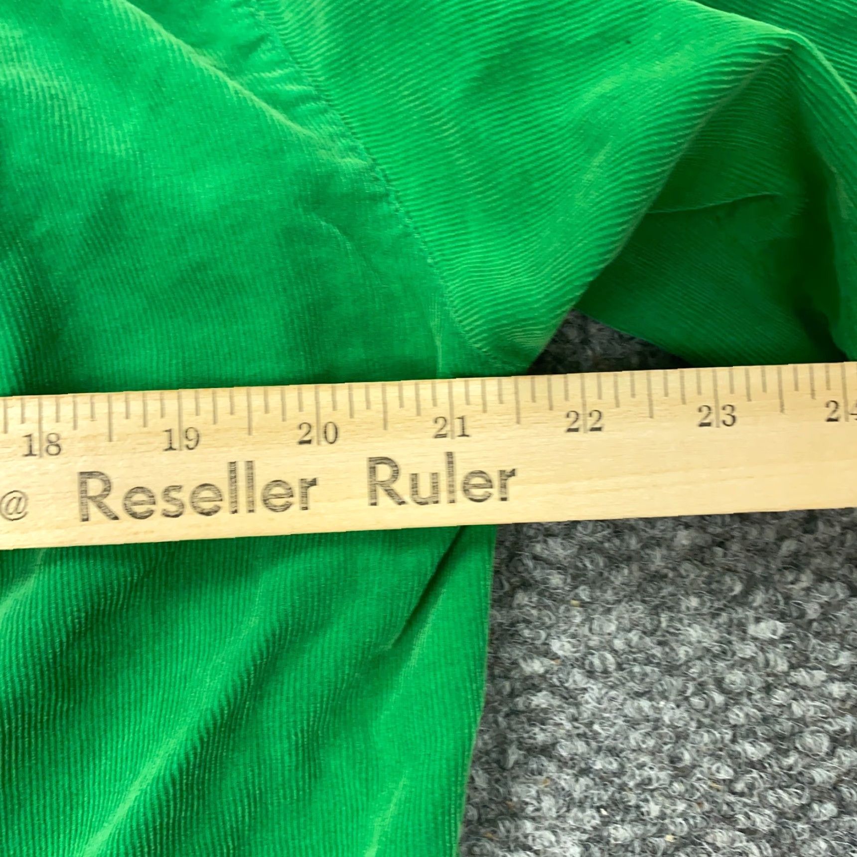 Vintage Foxcroft Shirt Womens 6 Green Button Up Corduroy Embroidered Size M / US 6-8 / IT 42-44 - 8 Thumbnail