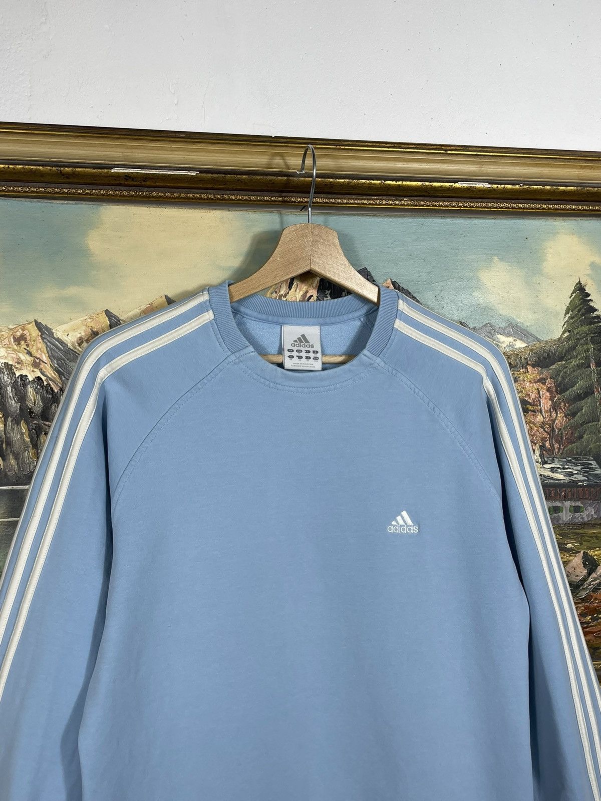 Adidas × Vintage Adidas Vintage Y2k 3 Three Striped Sweatshirt Crewneck Swag Size M / US 6-8 / IT 42-44 - 5 Thumbnail