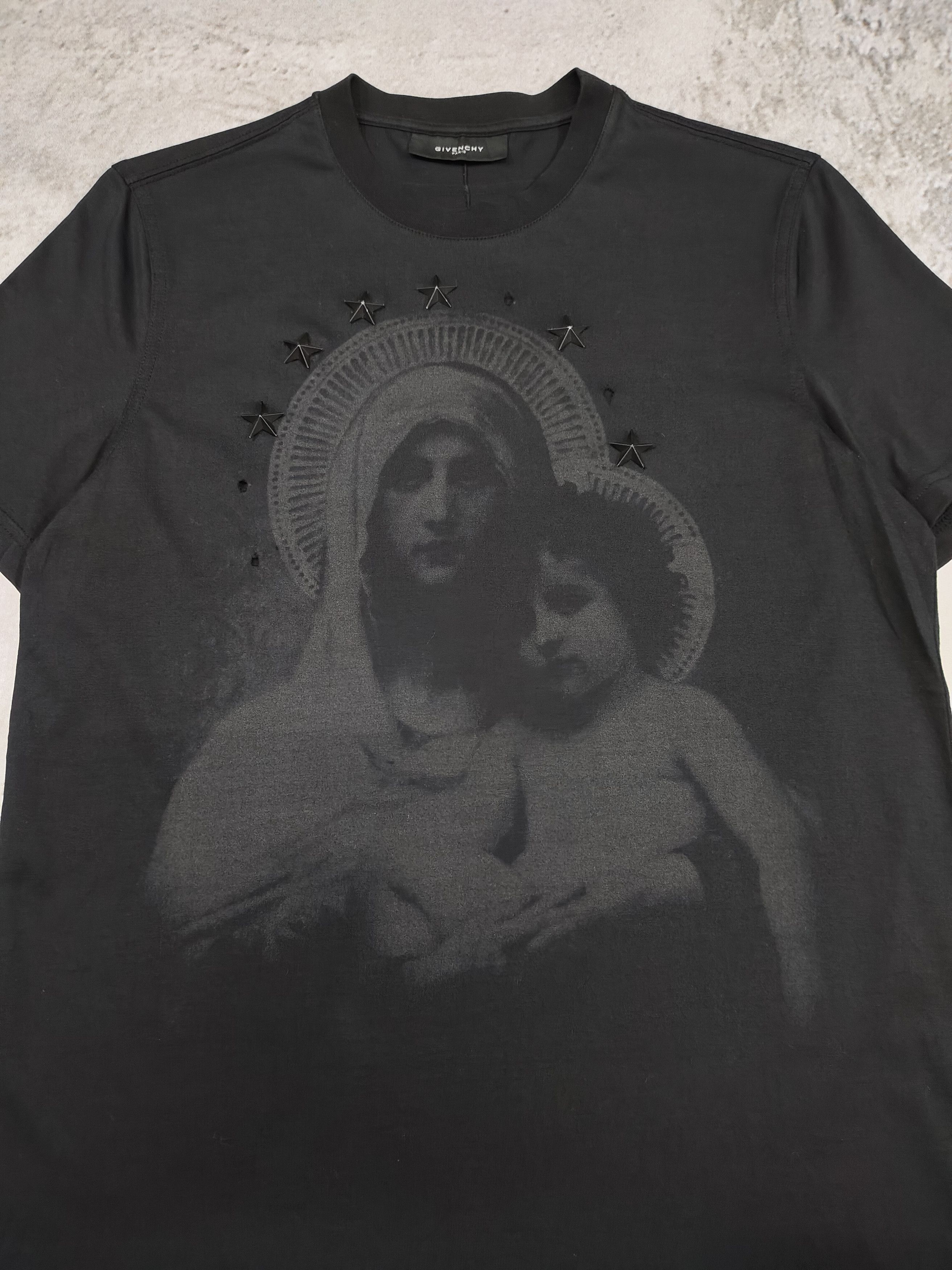Givenchy Givenchy- Madonna Child Star Stud Gothic Punk Darkwear Tee Size US S / EU 44-46 / 1 - 4 Thumbnail
