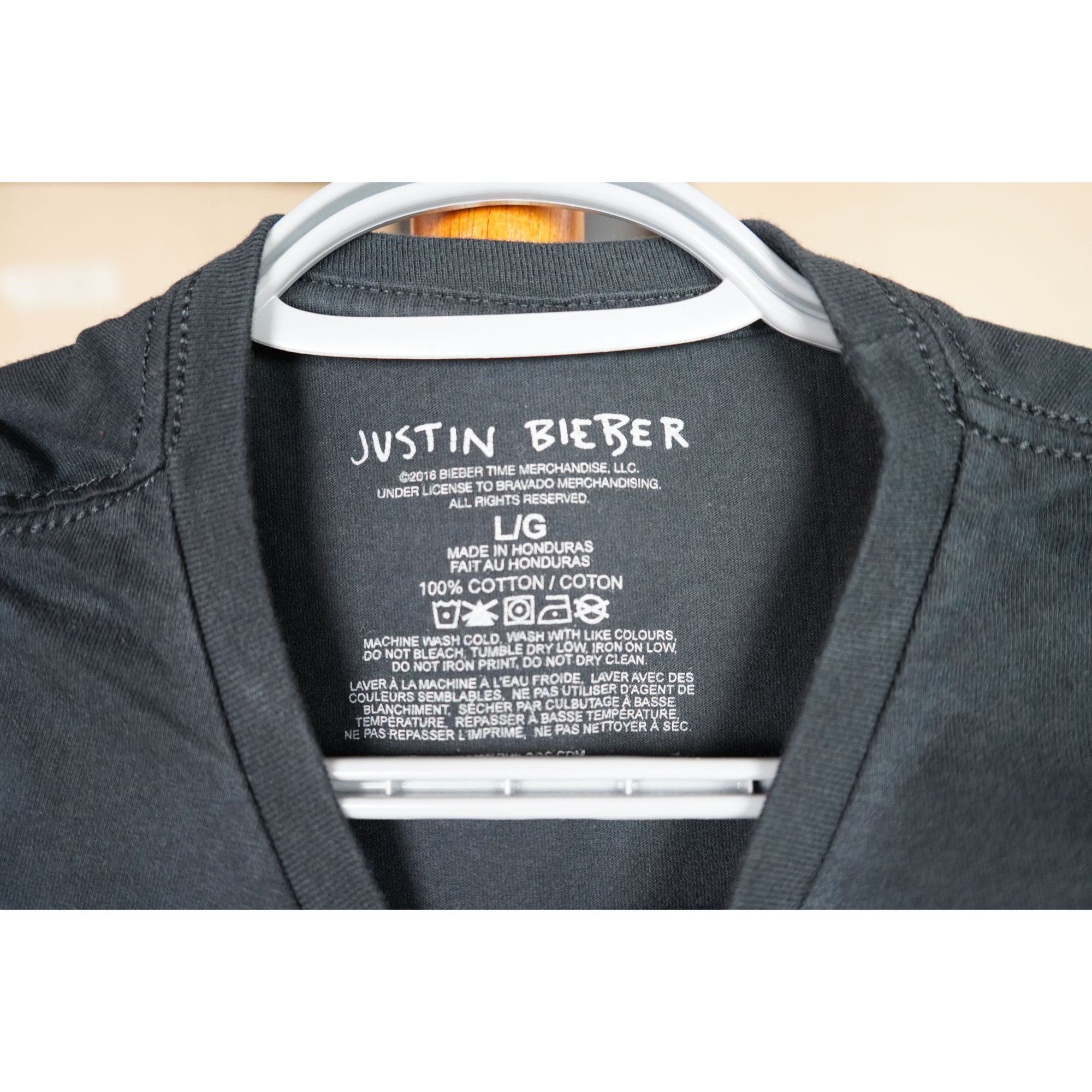 Other Justin Bieber Tshirt Black Women's S 2016 #449 Size S / US 4 / IT 40 - 4 Thumbnail